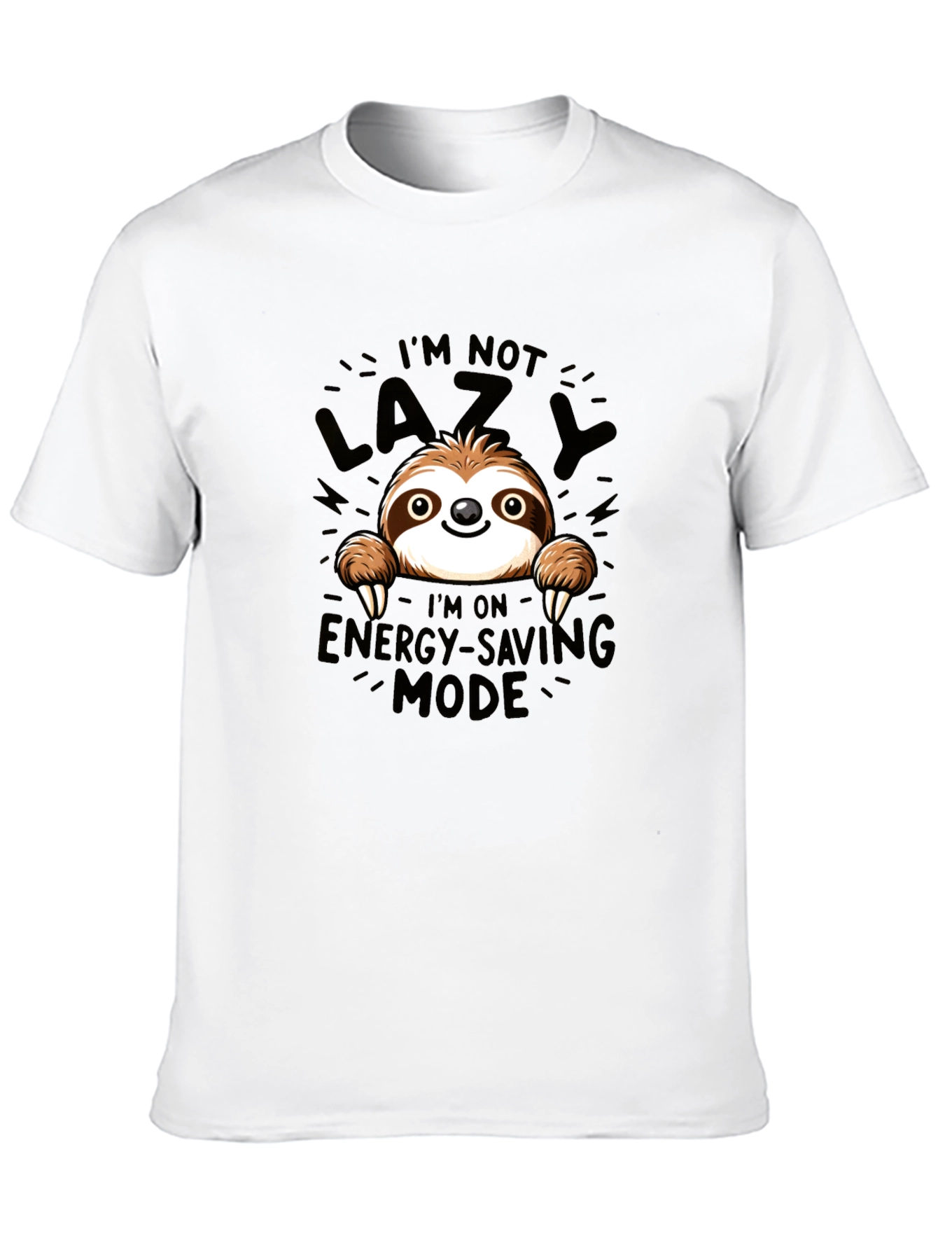 Sloth Energy Saving Mode Graphic Tee