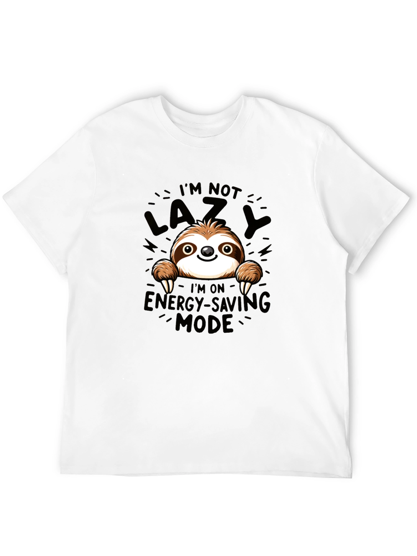 Sloth Energy Saving Mode Graphic Tee