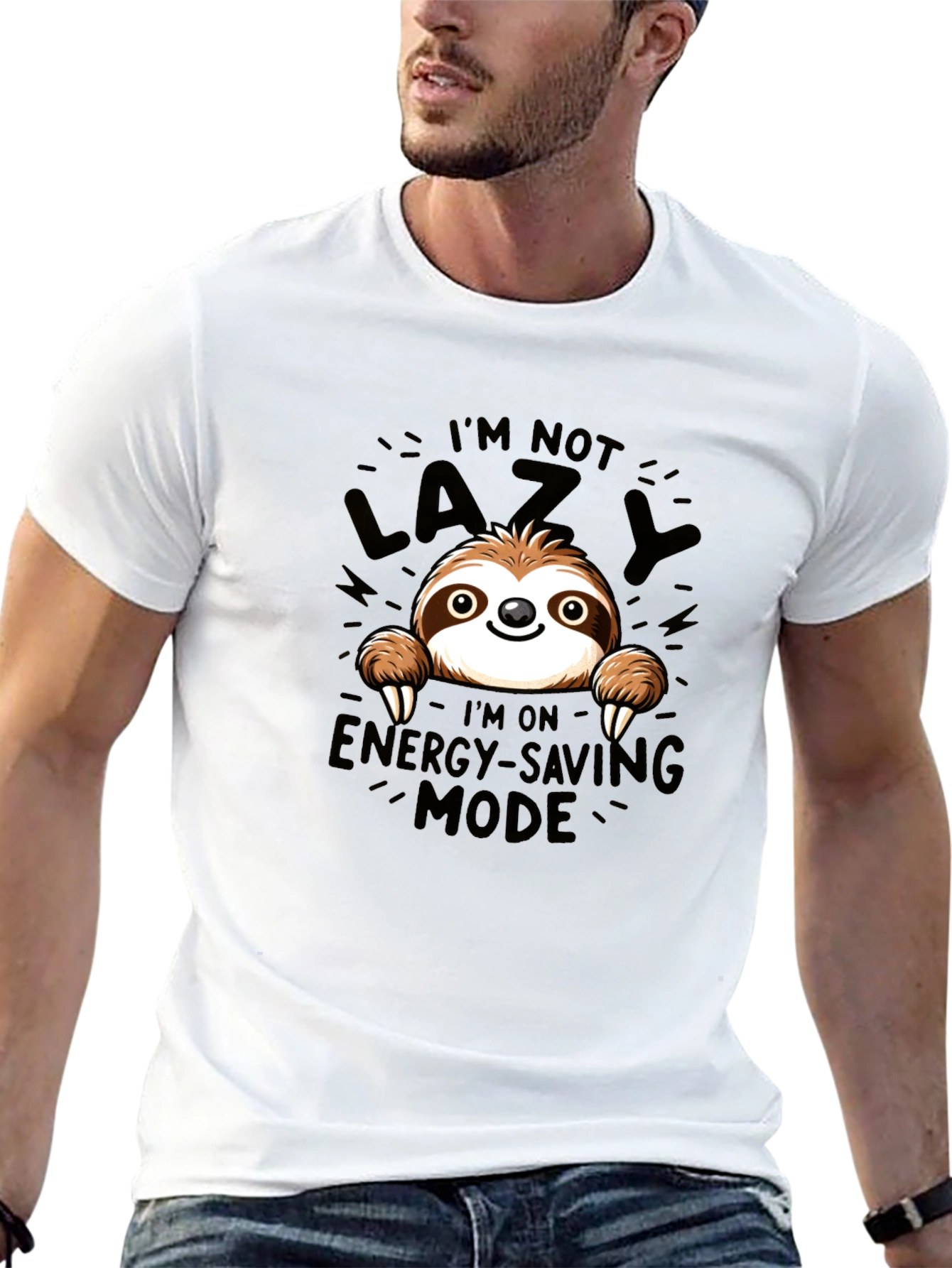 Sloth Energy Saving Mode Graphic Tee