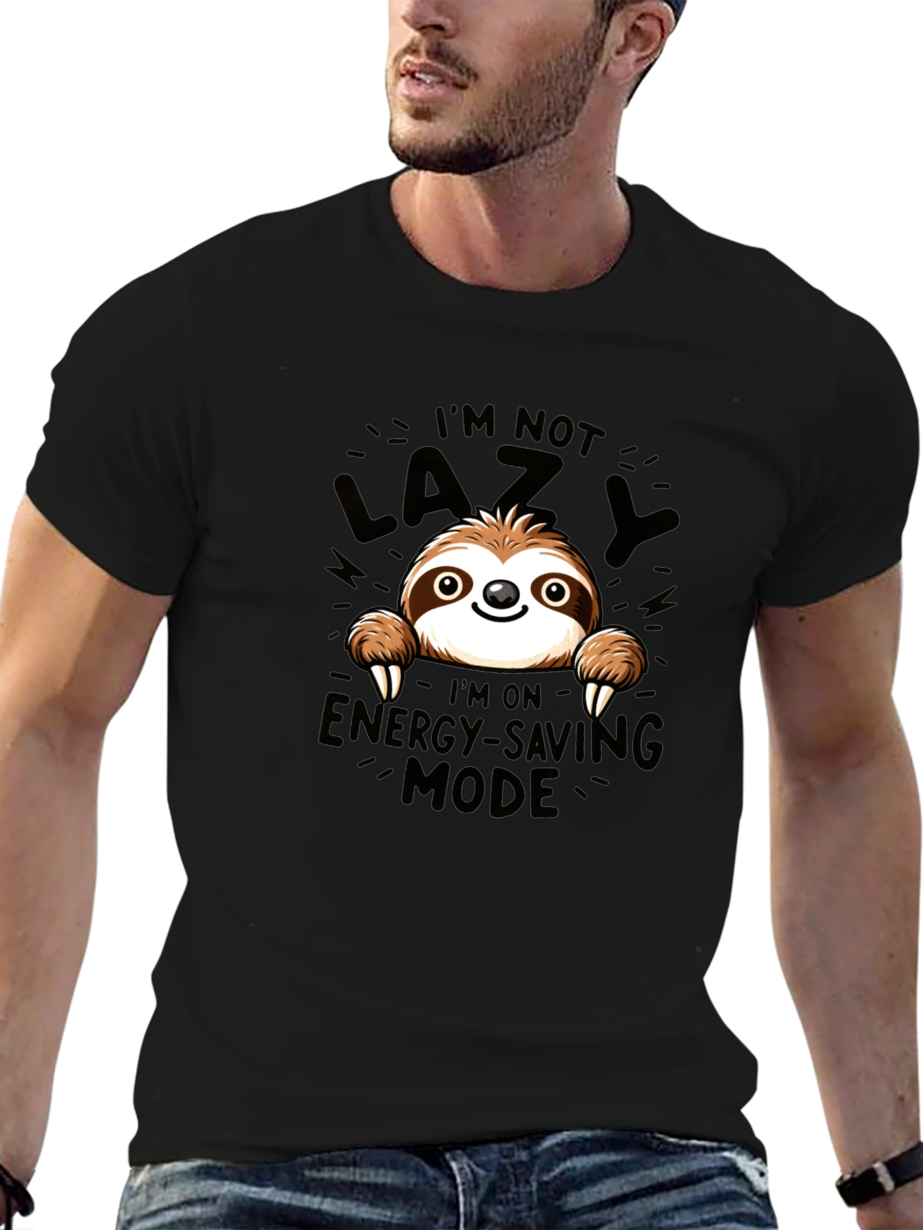 Sloth Energy Saving Mode Graphic Tee