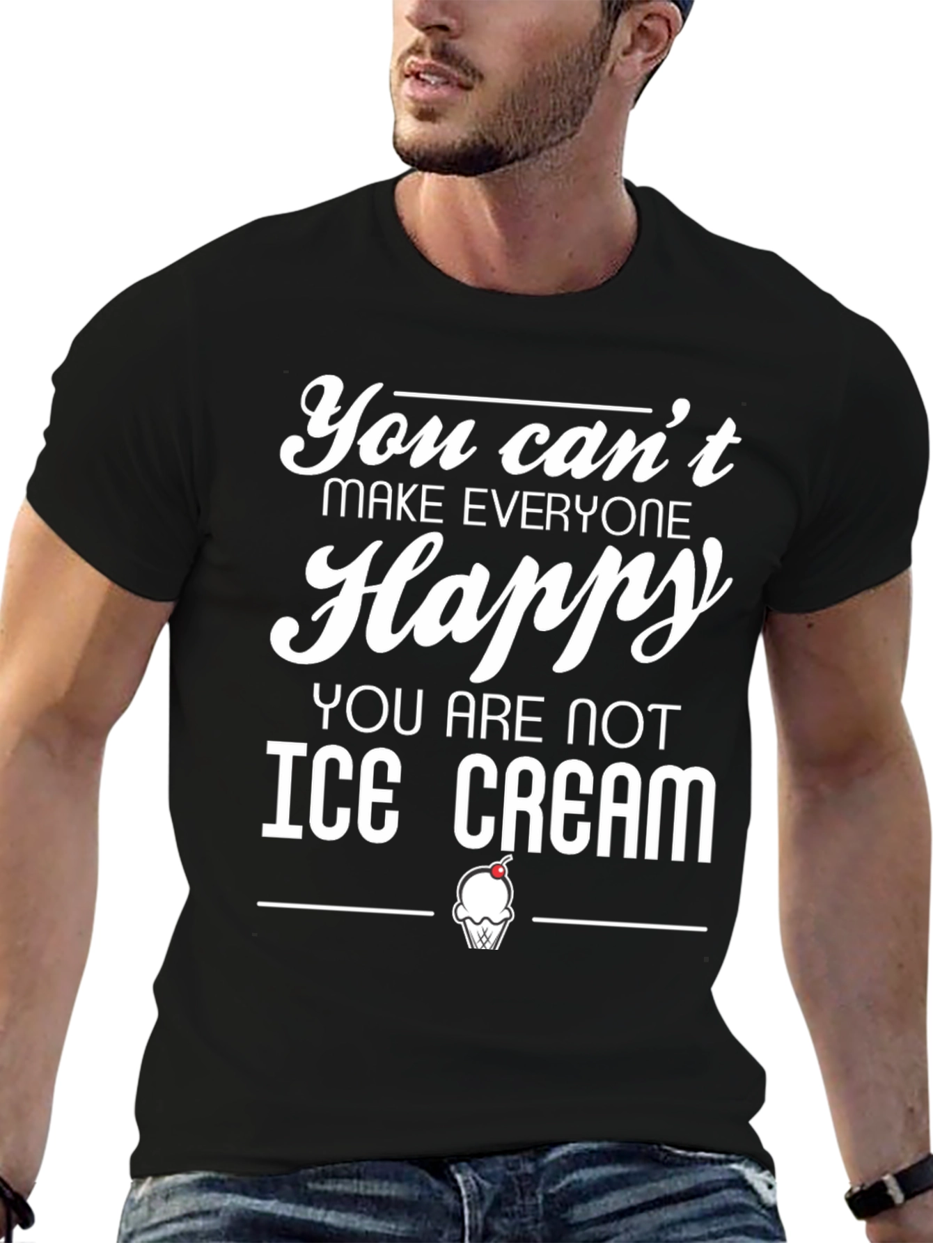 Funny Ice Cream T-Shirt - Cant Make Everyone Happy
