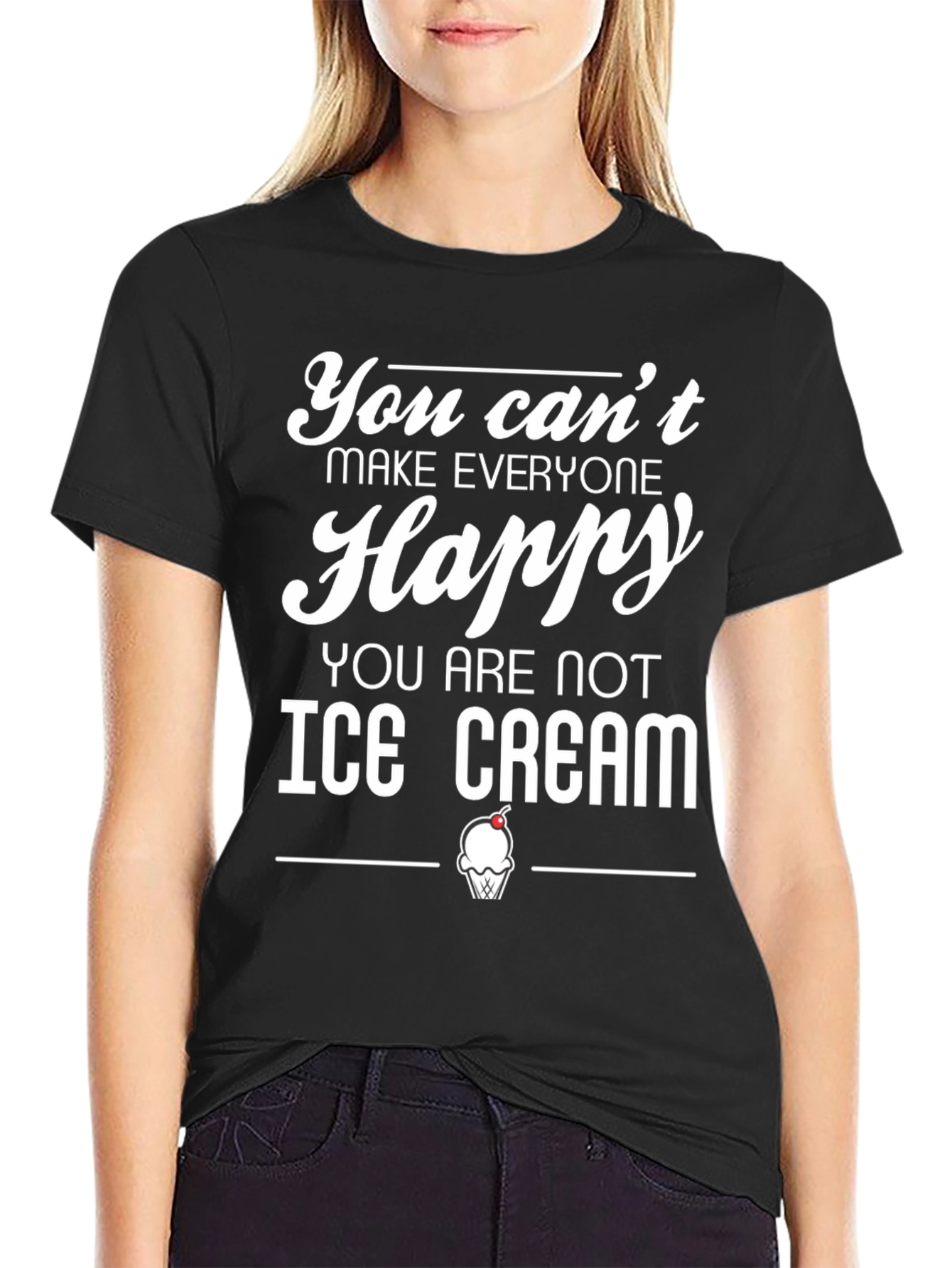 Funny Ice Cream T-Shirt - Cant Make Everyone Happy