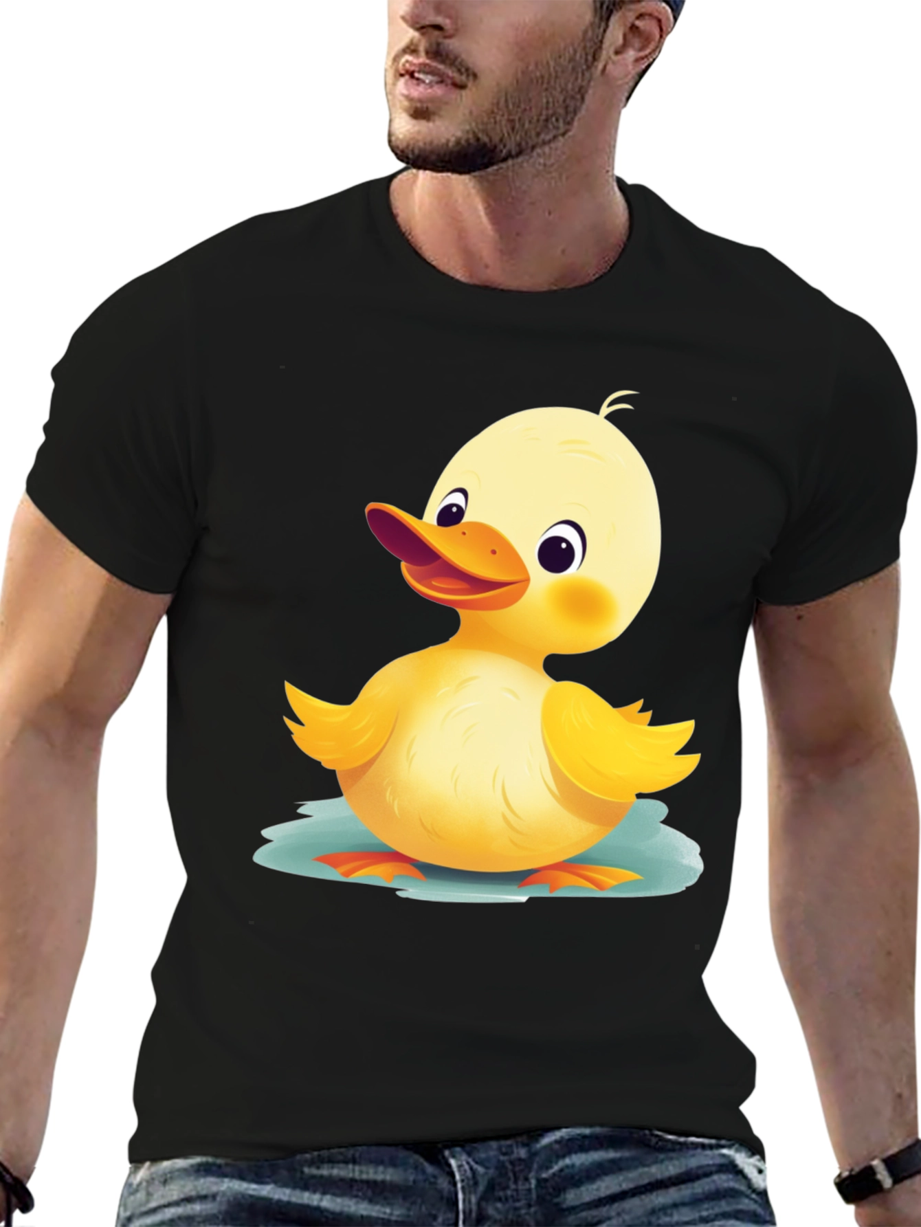 Cute Duckling Graphic T-Shirt - Soft Cotton Blend