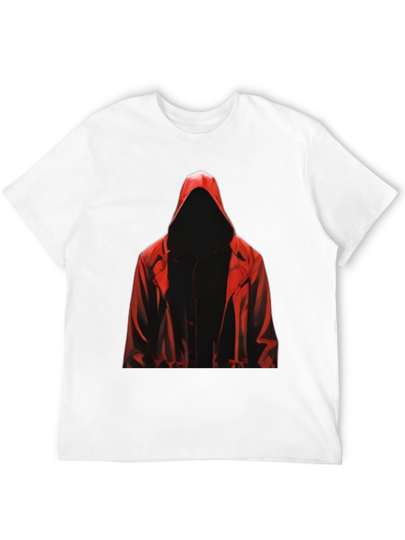 Hooded Figure Graphic Tee - Mysterious Style