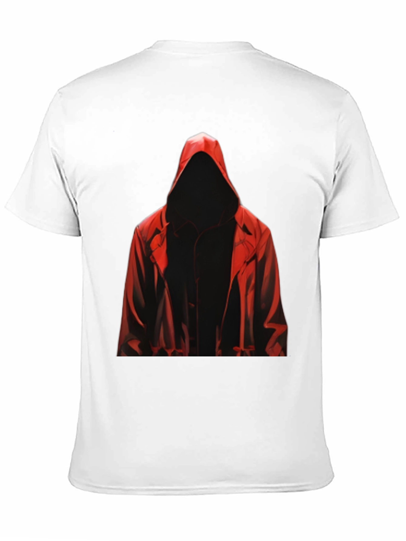 Hooded Figure Graphic Tee - Mysterious Style