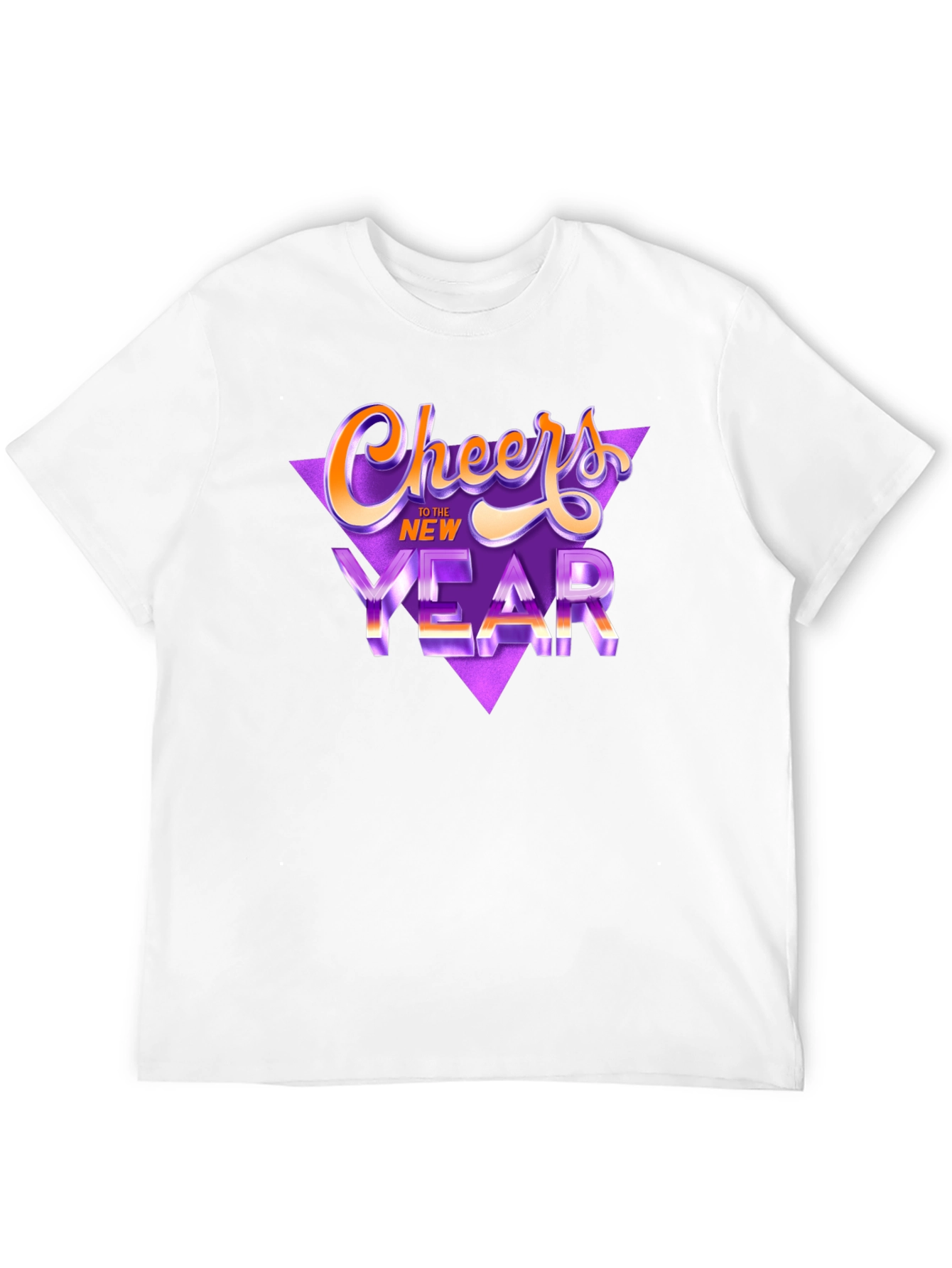Cheers to the New Year Black T-Shirt