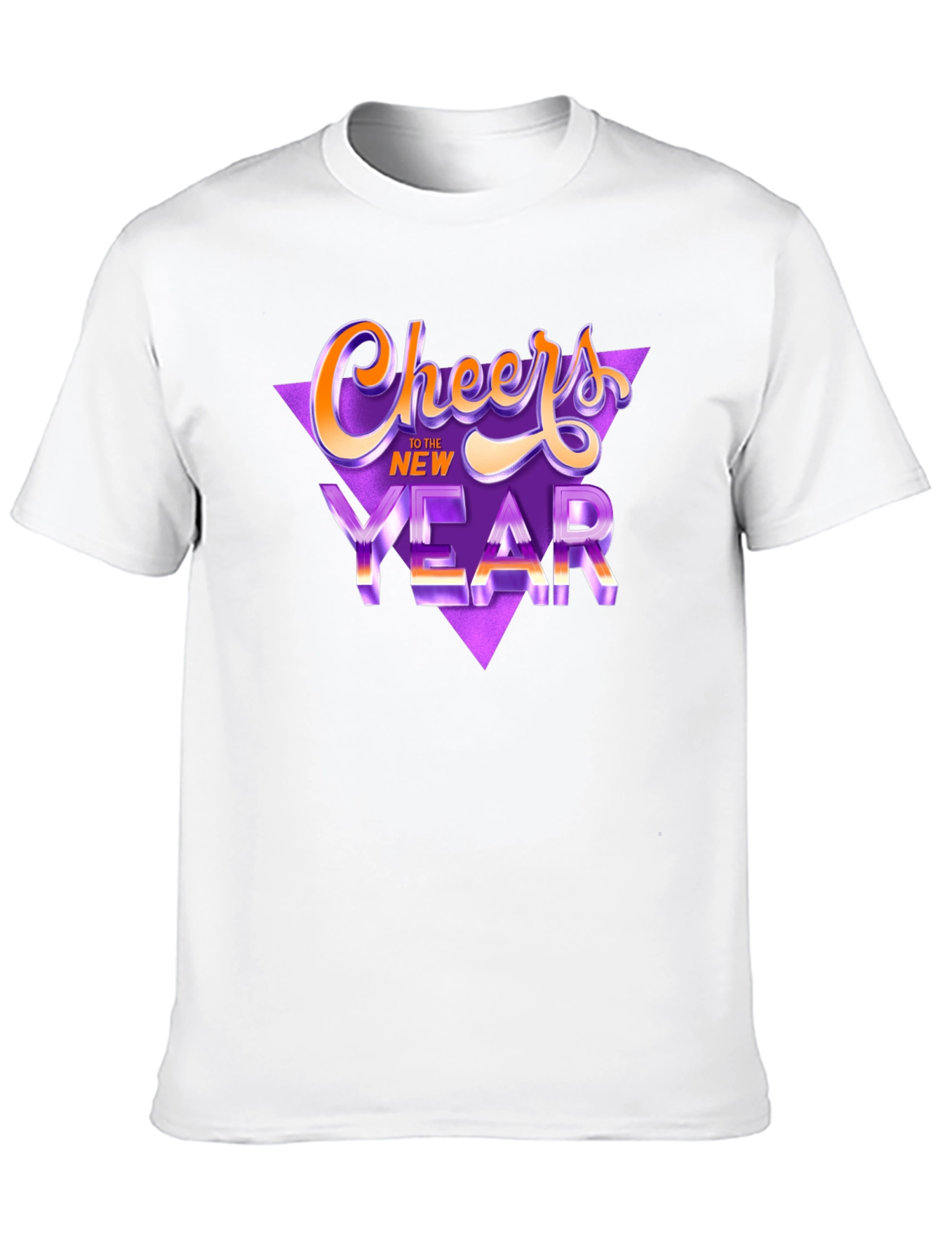Cheers to the New Year Black T-Shirt