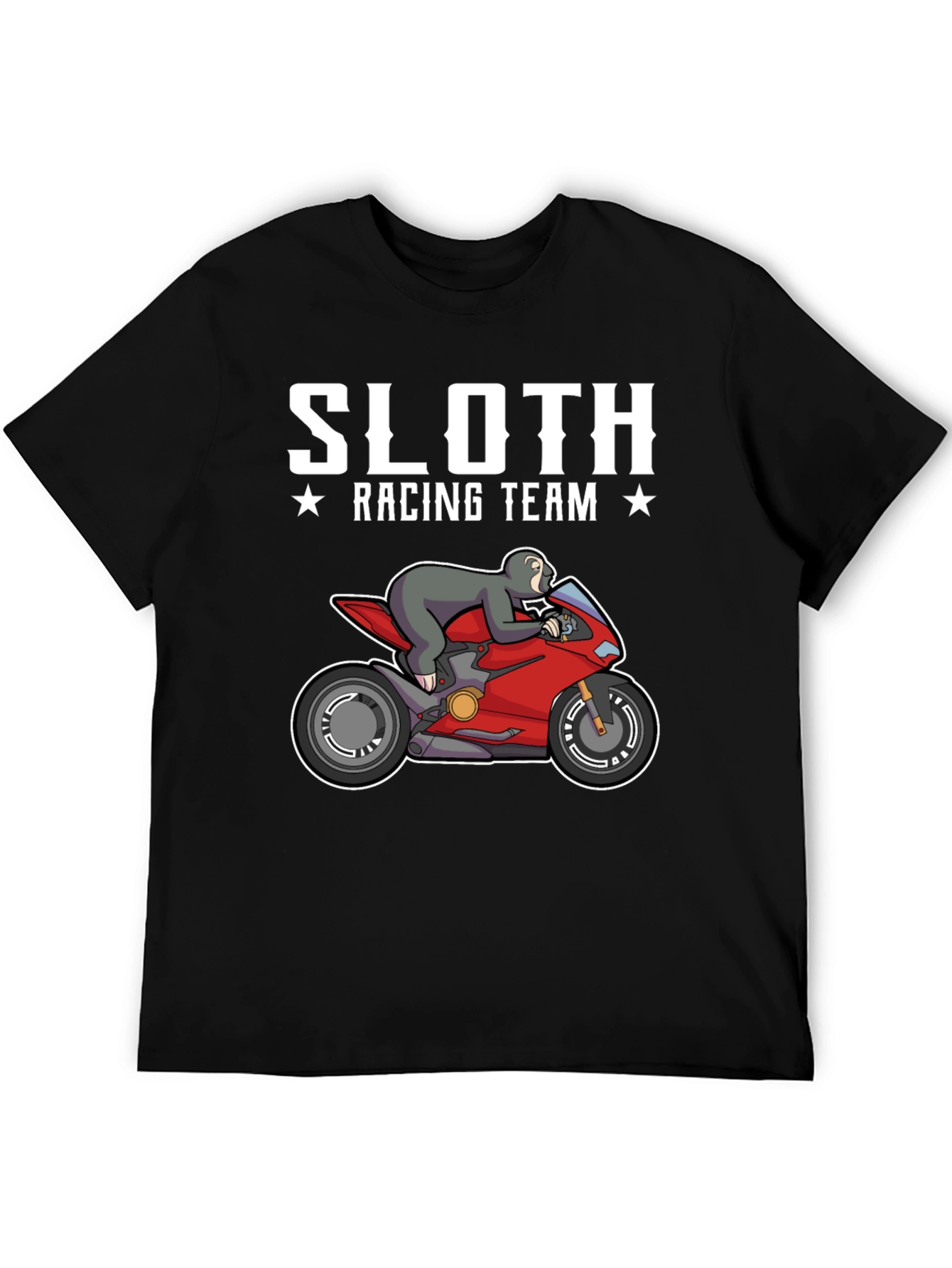 Sloth Racing Team T-Shirt - Funny Graphic Tee