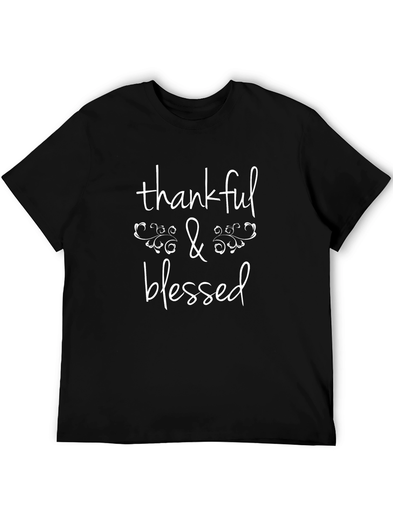 Thankful & Blessed Graphic Tee - Soft Cotton T-Shirt