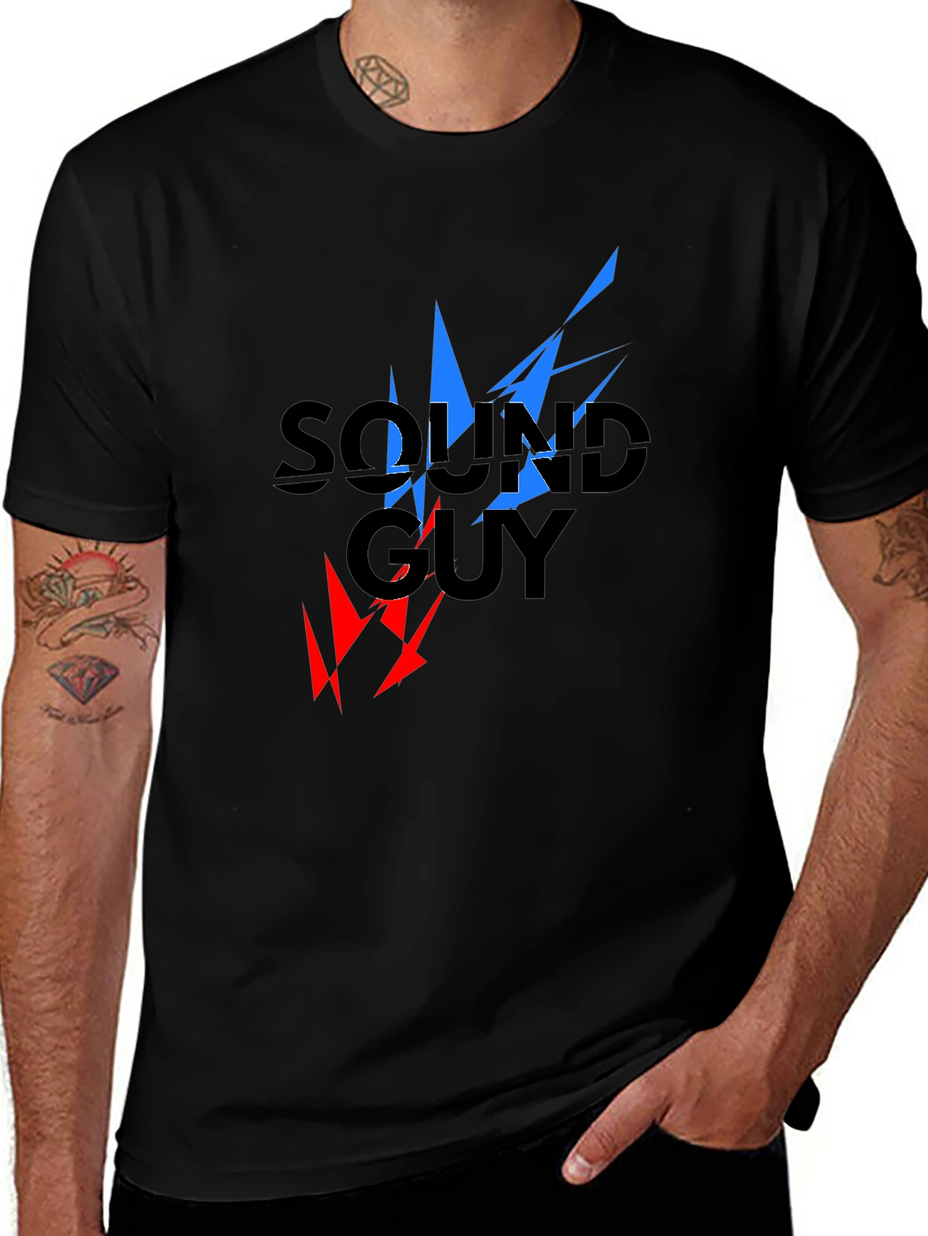 Sound Guy Graphic T-Shirt - Black