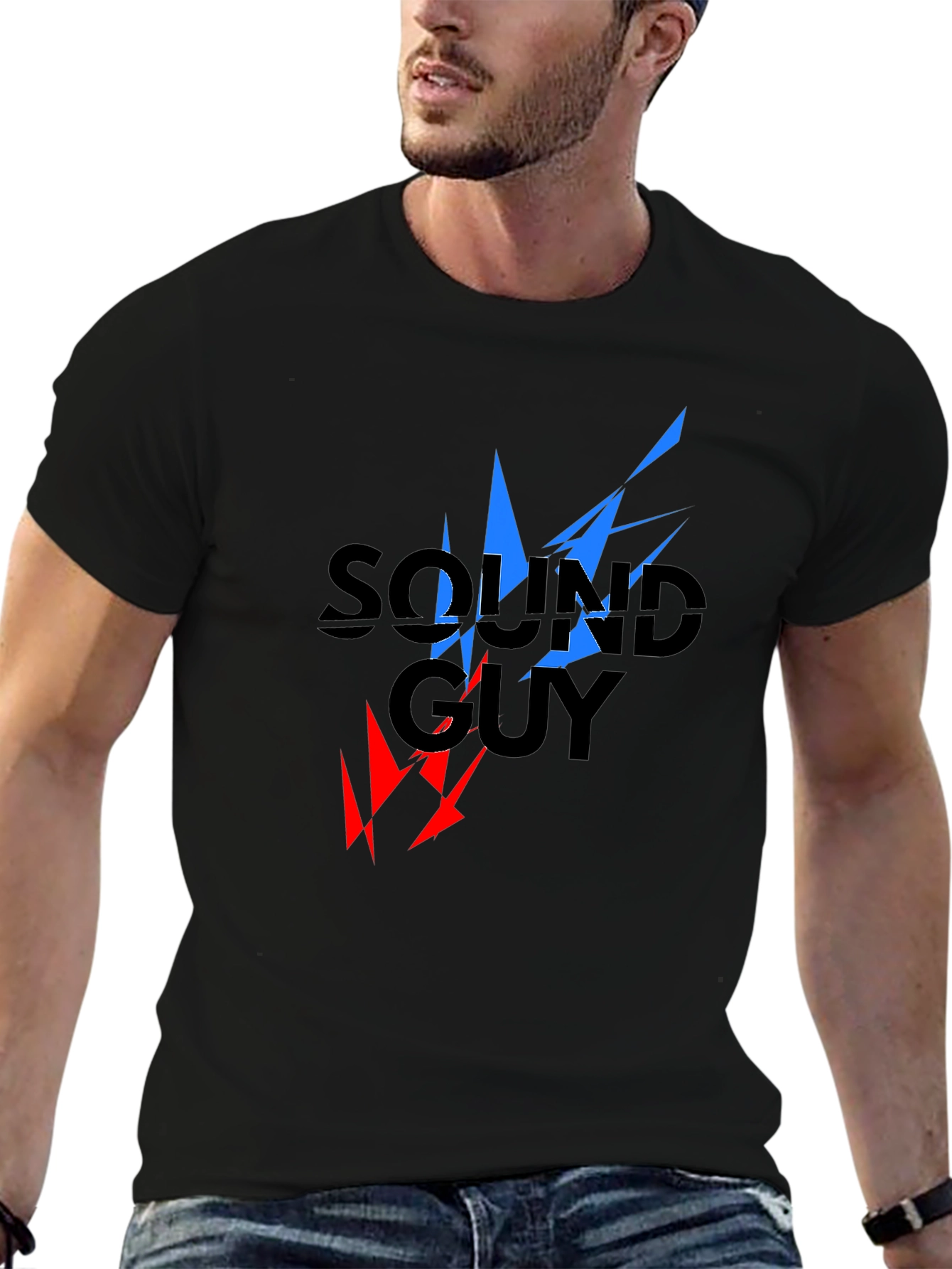 Sound Guy Graphic T-Shirt - Black