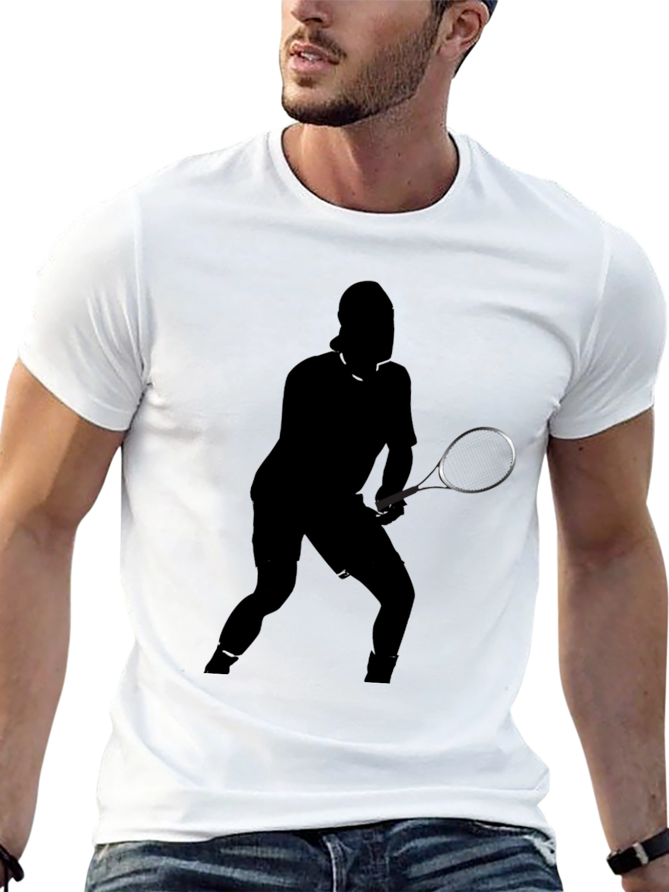 Tennis Player Silhouette Tee