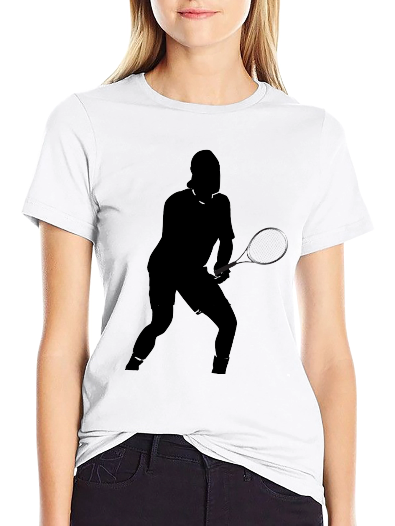 Tennis Player Silhouette Tee