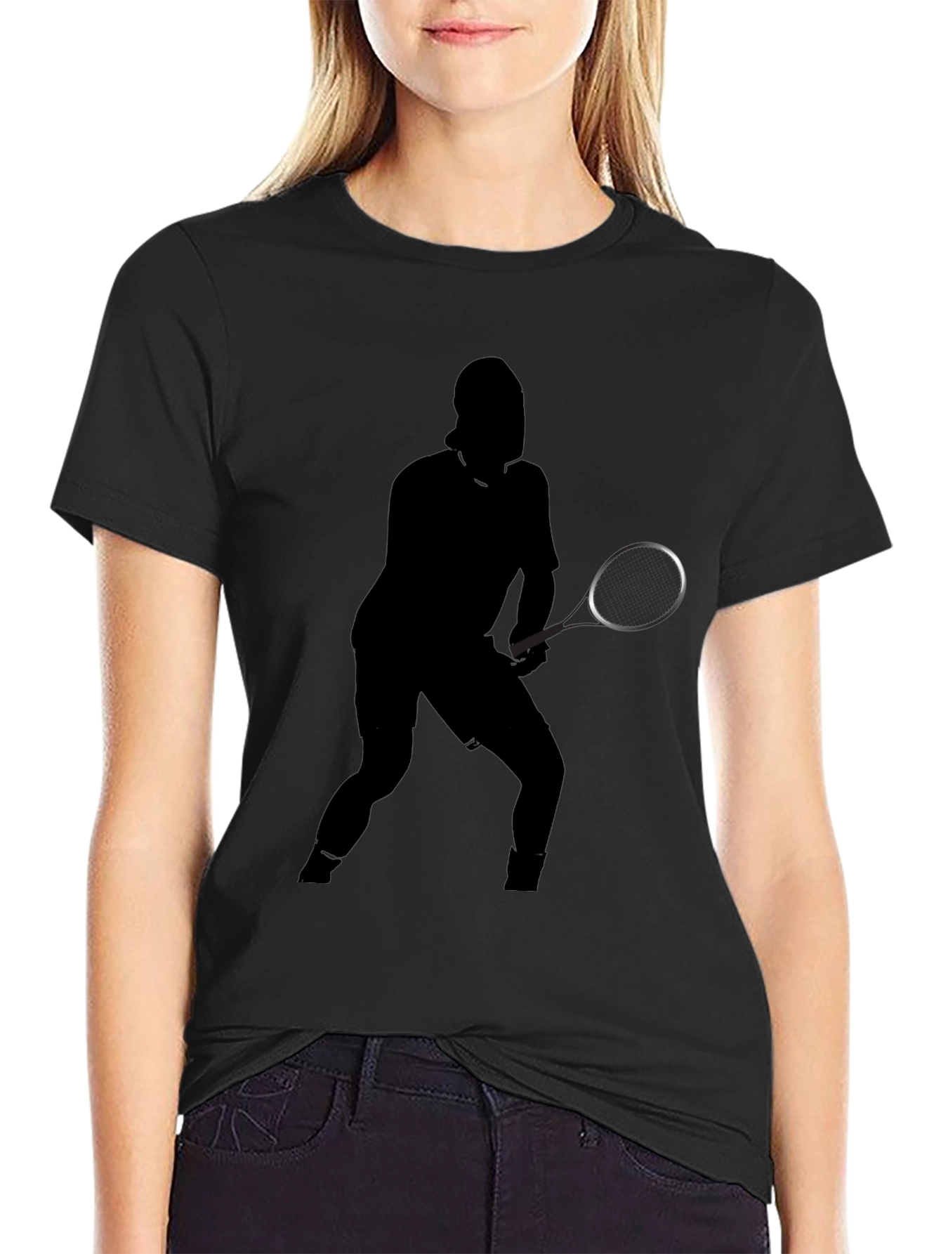 Tennis Player Silhouette Tee