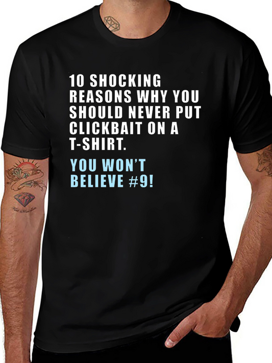 Clickbait Humor T-Shirt - You Wont Believe #9!