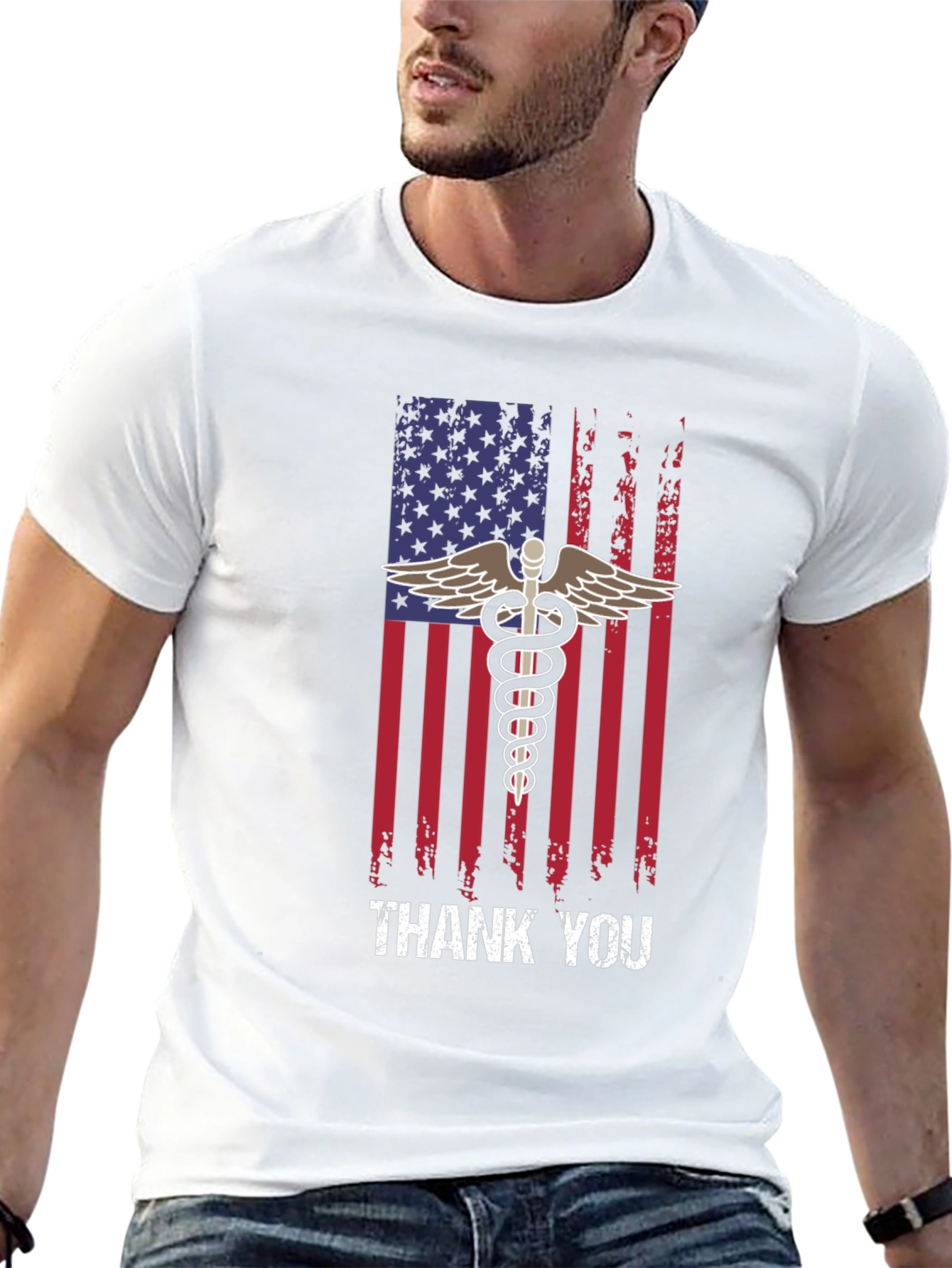 American Flag Thank You Medical T-Shirt