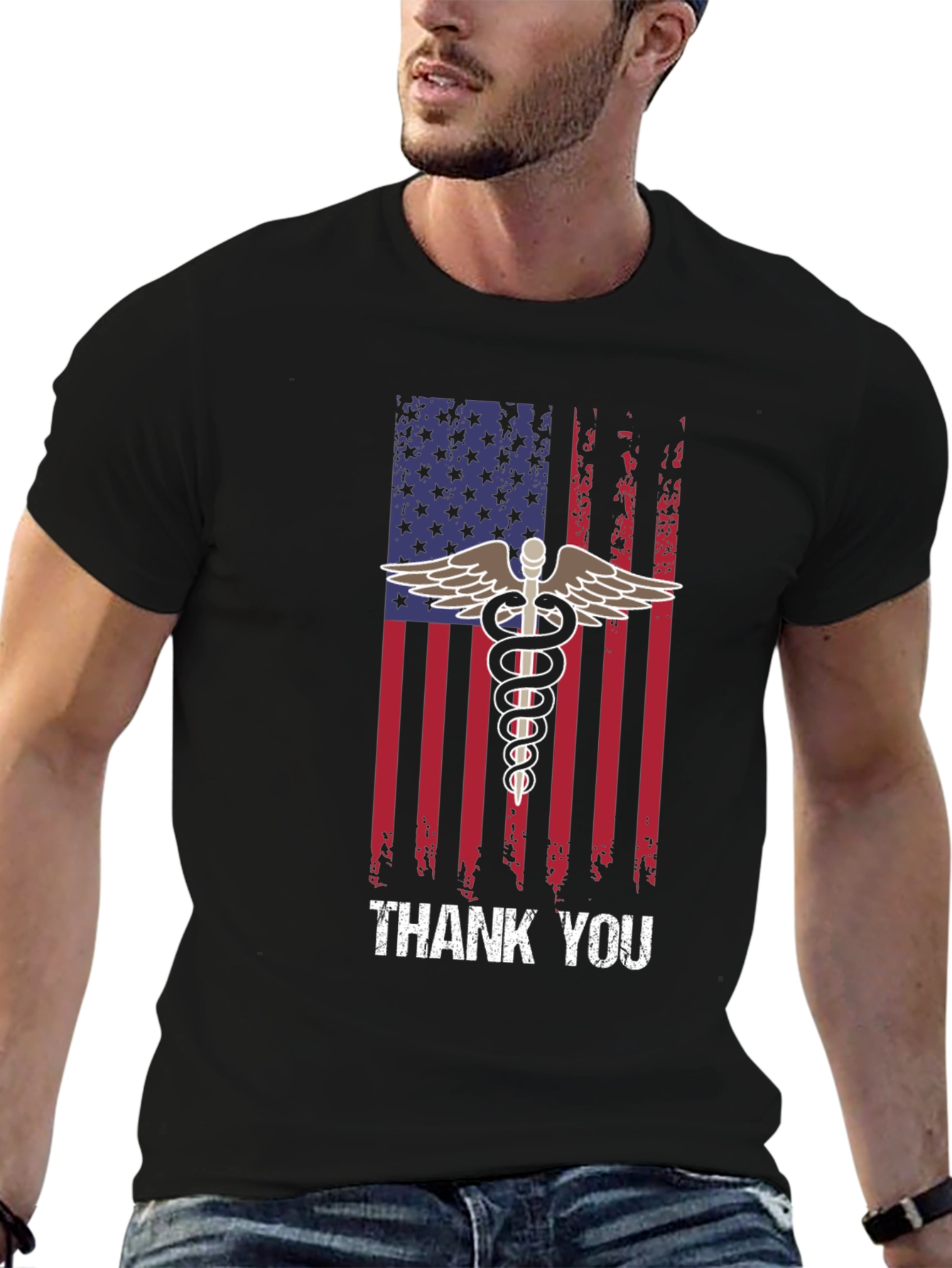 American Flag Thank You Medical T-Shirt