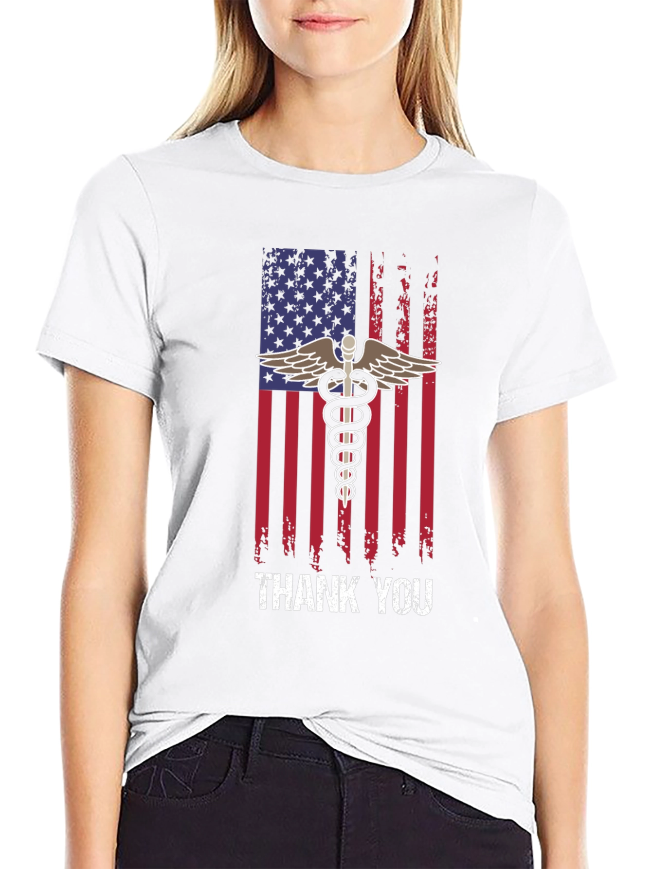 American Flag Thank You Medical T-Shirt