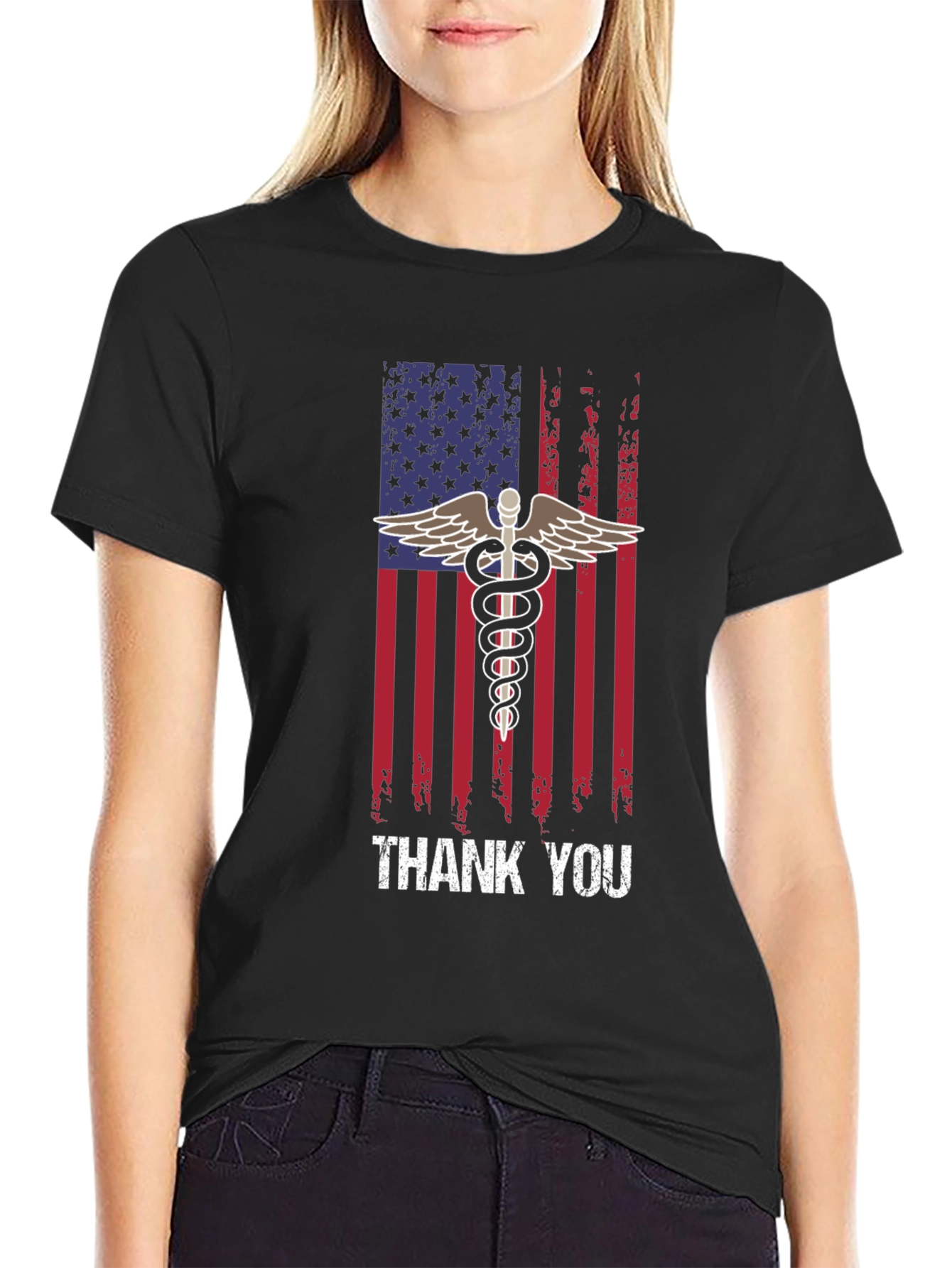 American Flag Thank You Medical T-Shirt