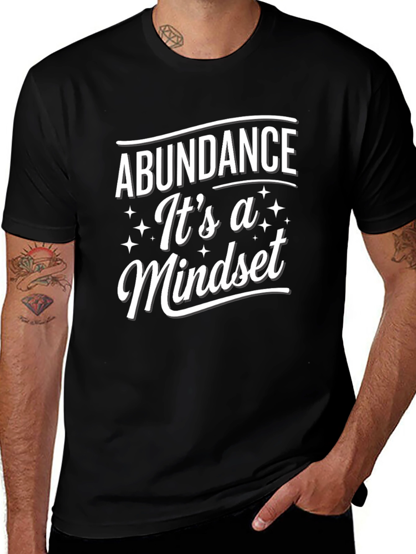 Abundance Mindset Graphic Tee - Motivational T-Shirt