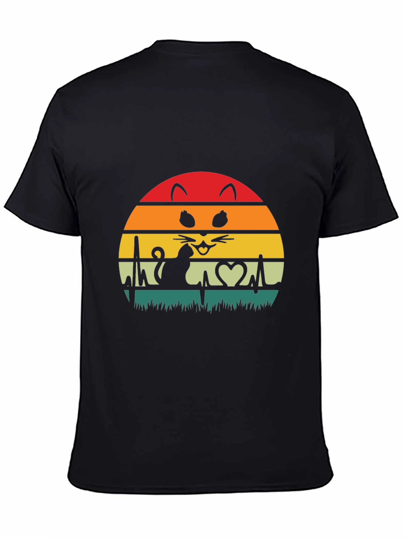 Cat Lover Heartbeat T-Shirt - Unisex Graphic Tee