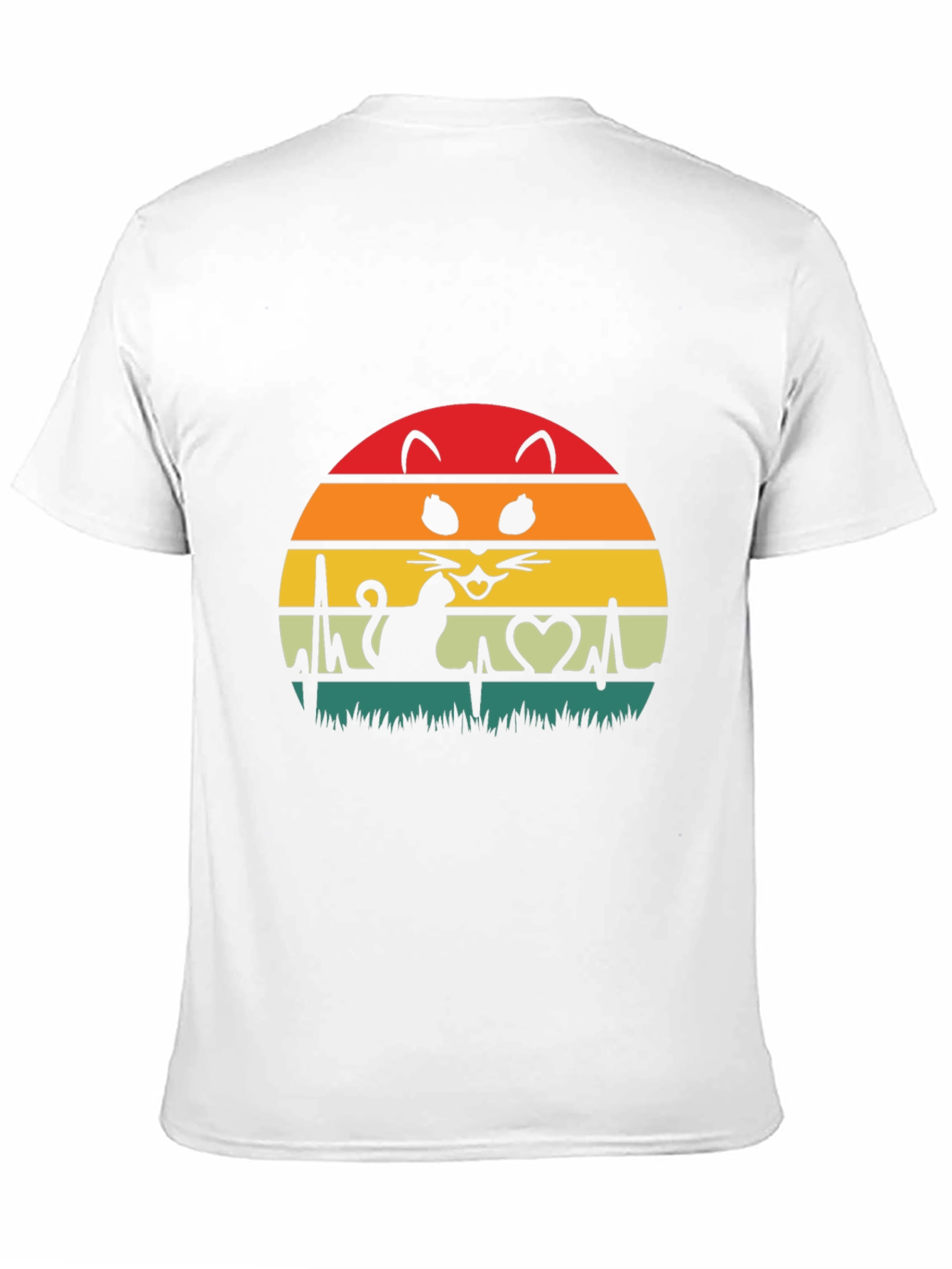 Cat Lover Heartbeat T-Shirt - Unisex Graphic Tee