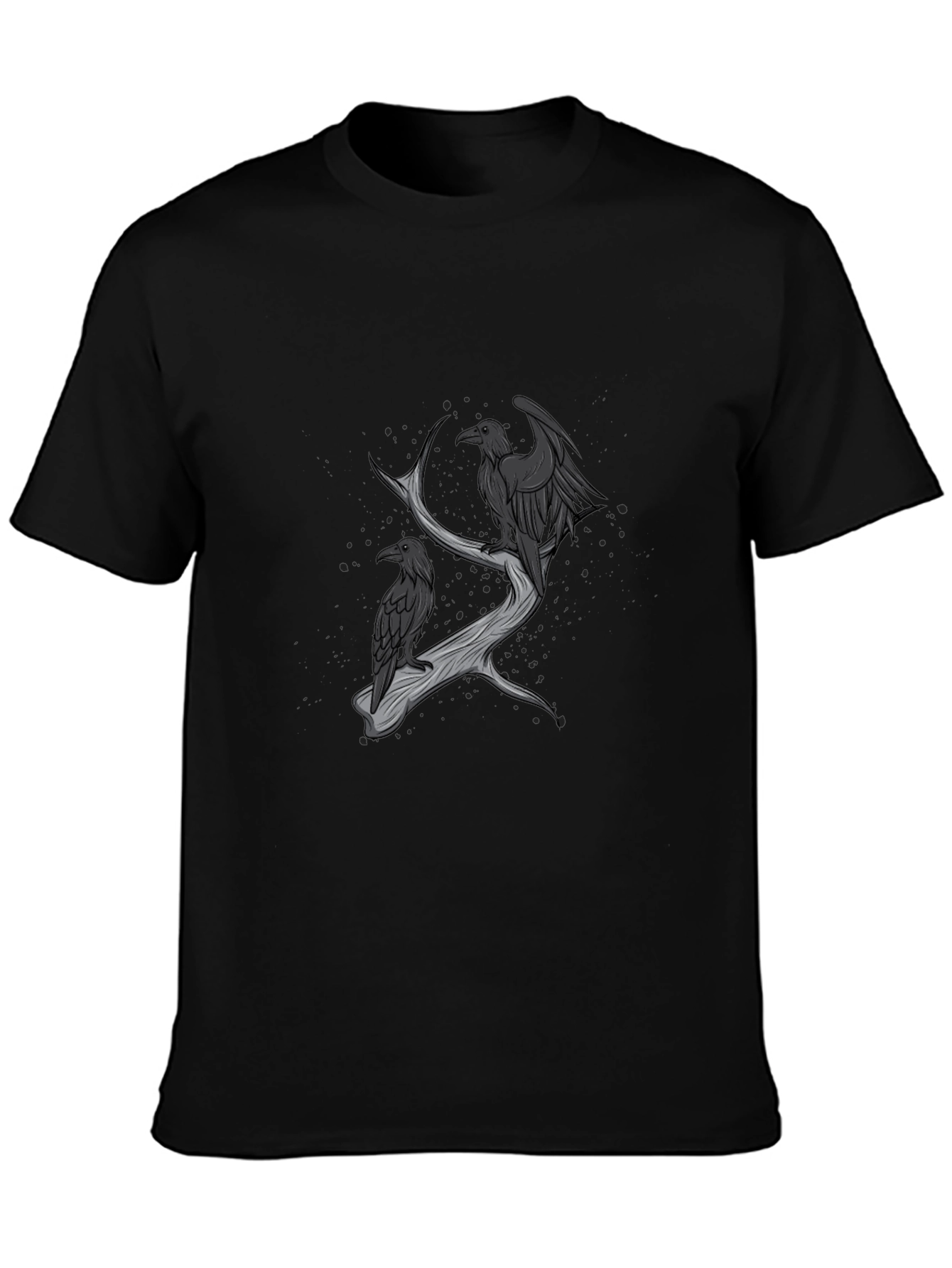 Raven Branch Graphic Tee - Dark Style