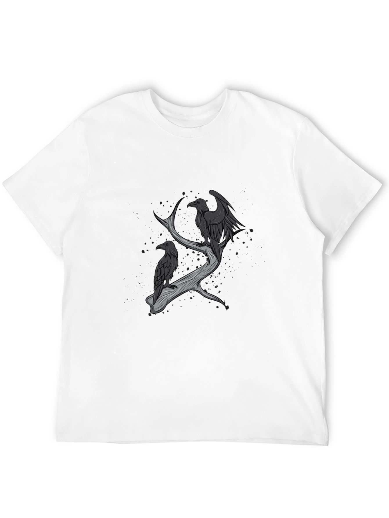Raven Branch Graphic Tee - Dark Style