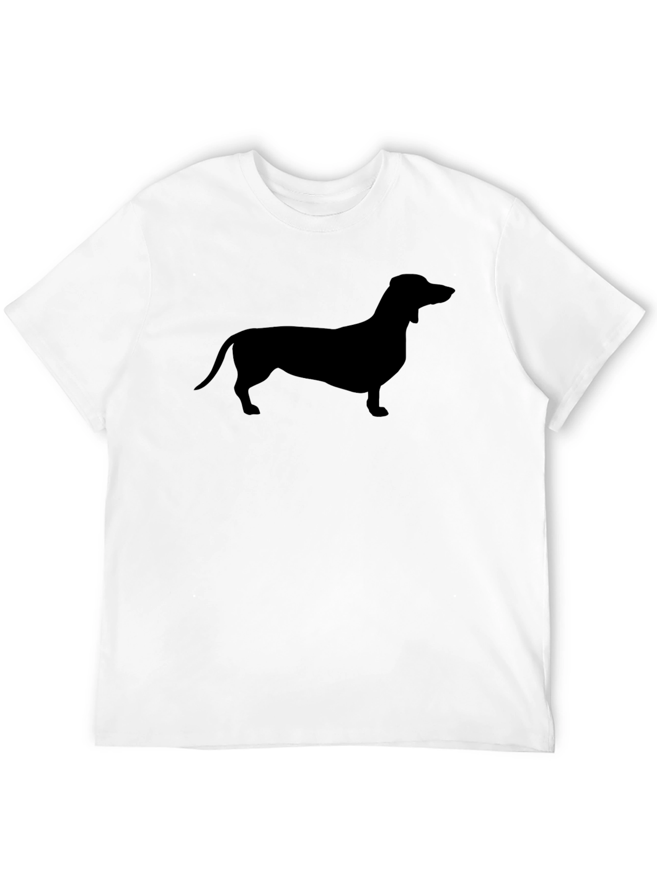 Dachshund Silhouette Black T-Shirt