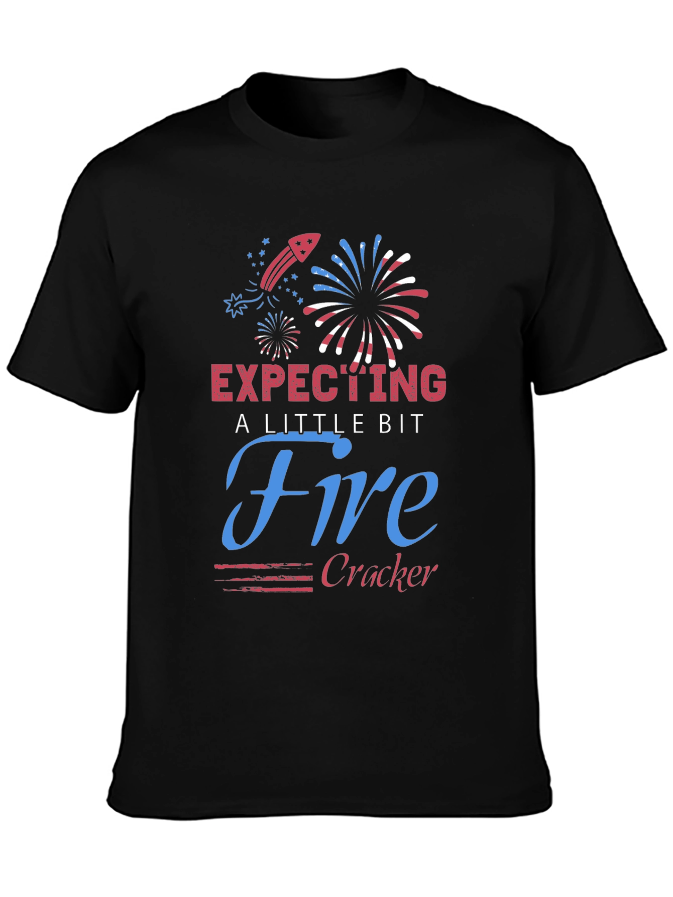 Expecting a Little Bit Firecracker Tee