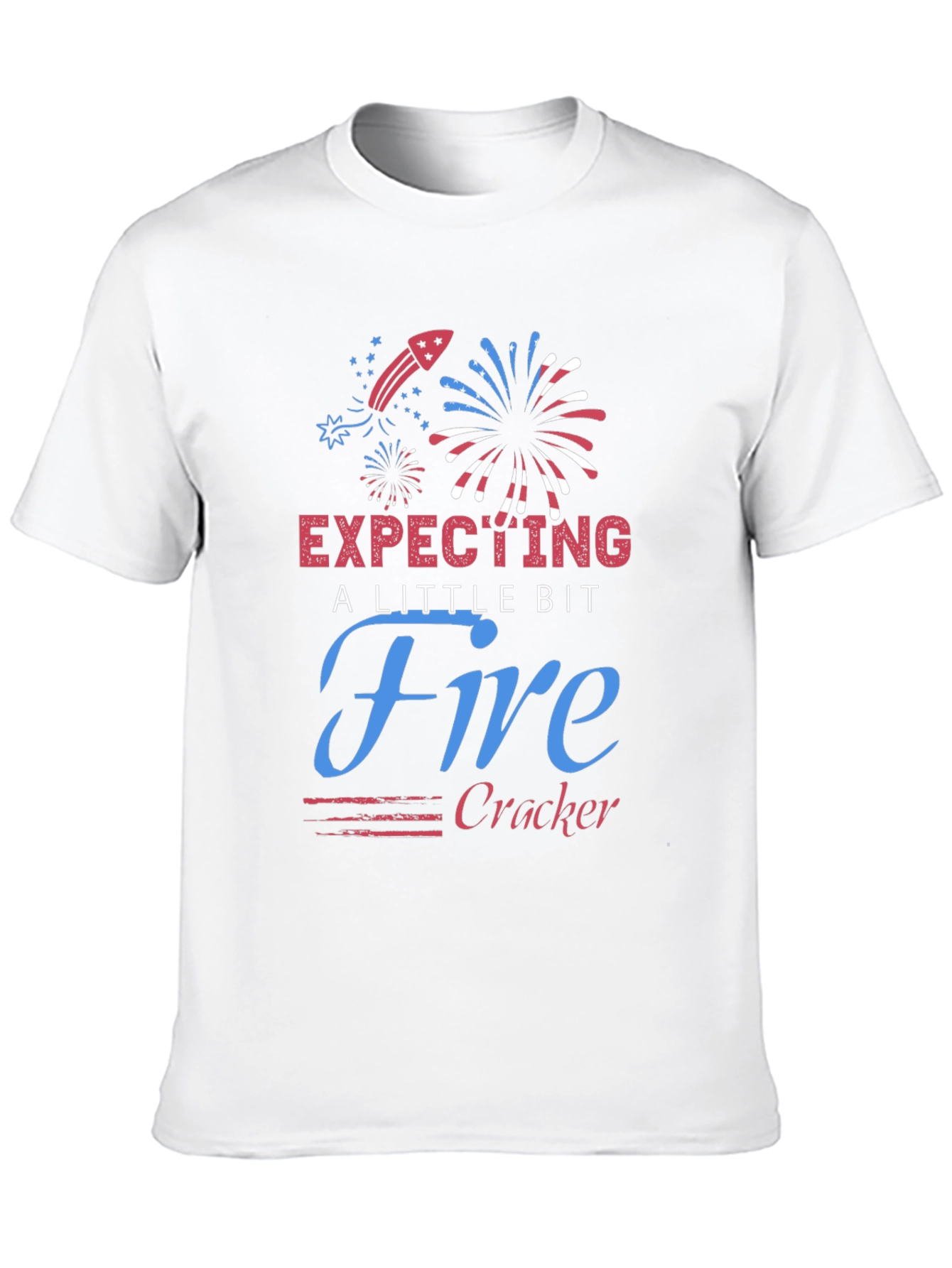 Expecting a Little Bit Firecracker Tee