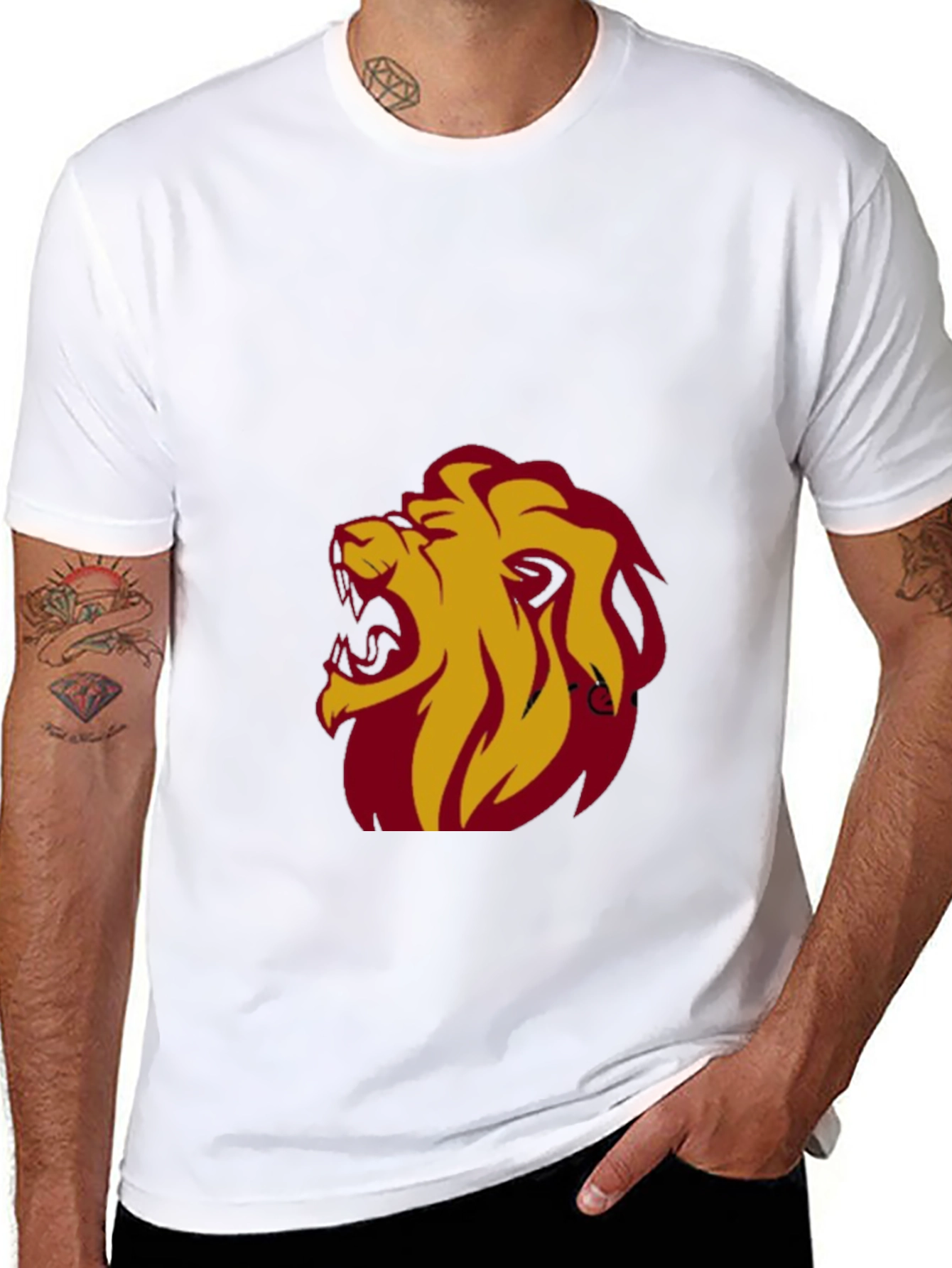 Roaring Lion Graphic Tee - Bold Black T-Shirt