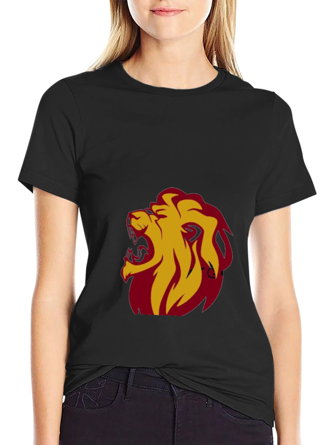 Roaring Lion Graphic Tee - Bold Black T-Shirt