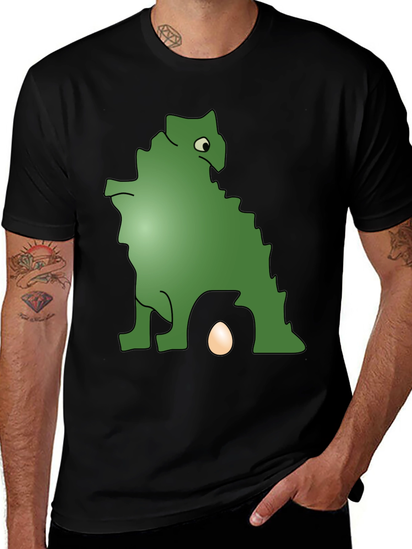 Dinosaur Egg T-Shirt - Black