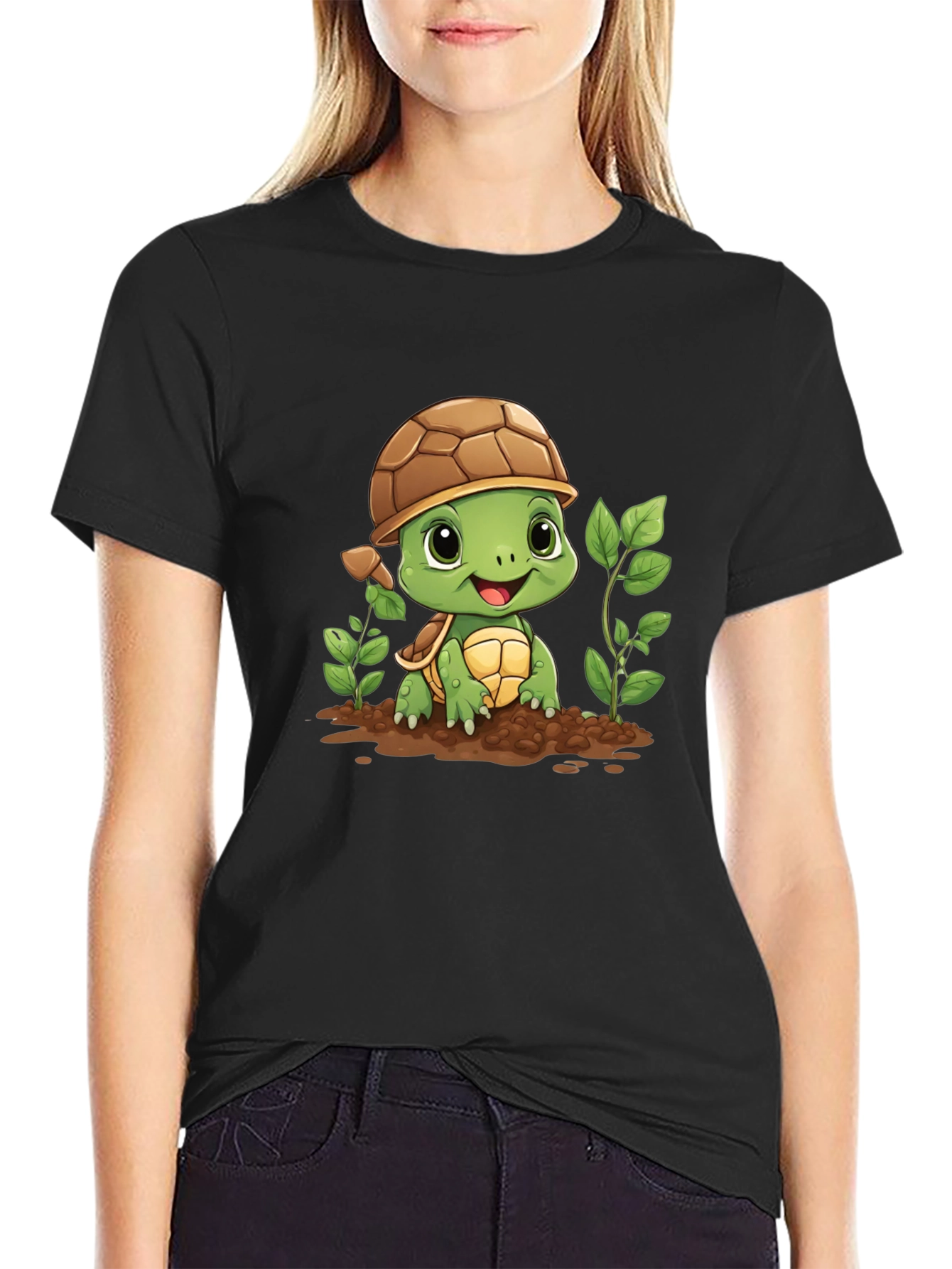 Cute Turtle Graphic Tee