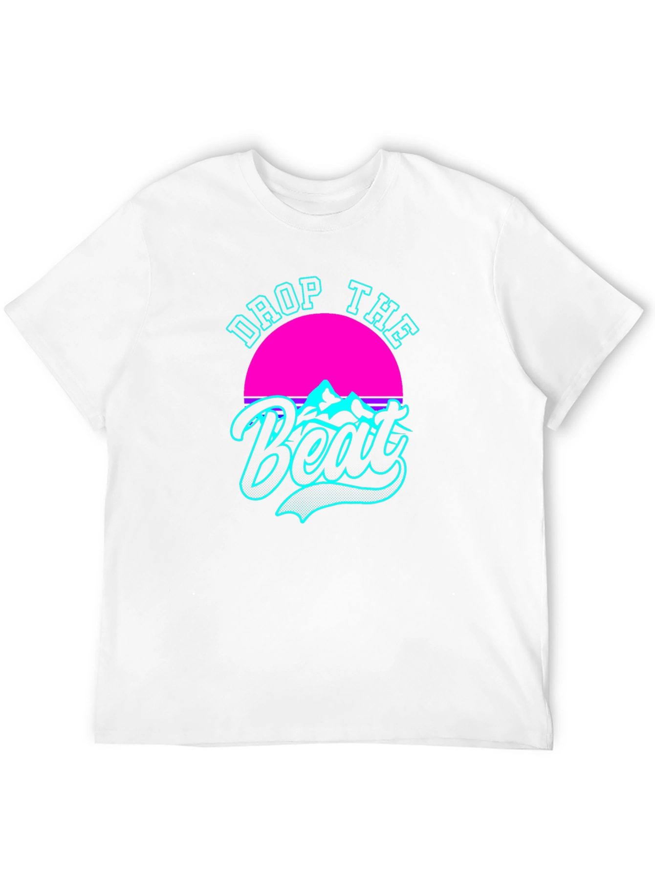 Retro Drop The Beat Black T-Shirt