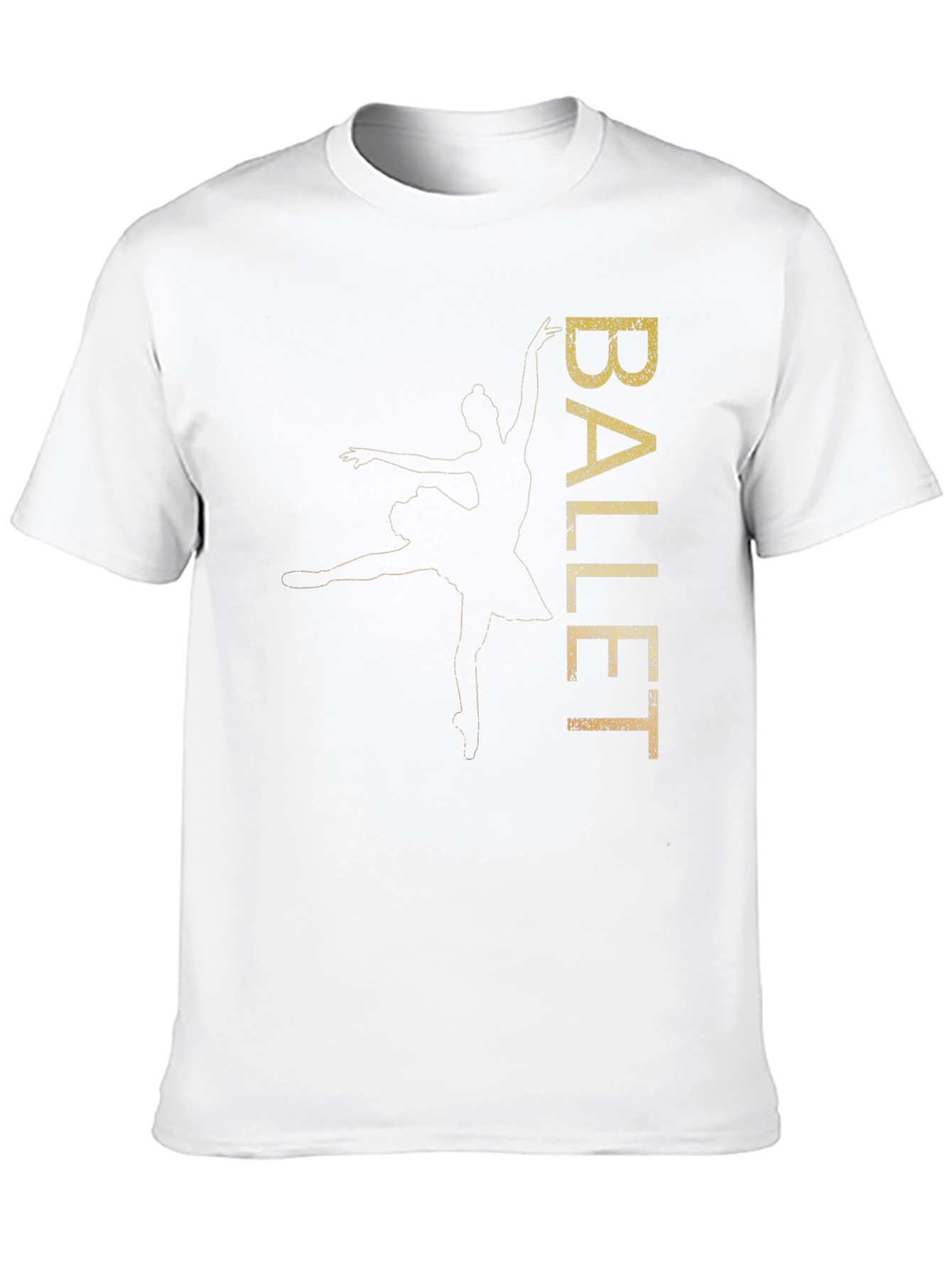 Ballet Dancer Graphic Tee - Stylish Black T-Shirt