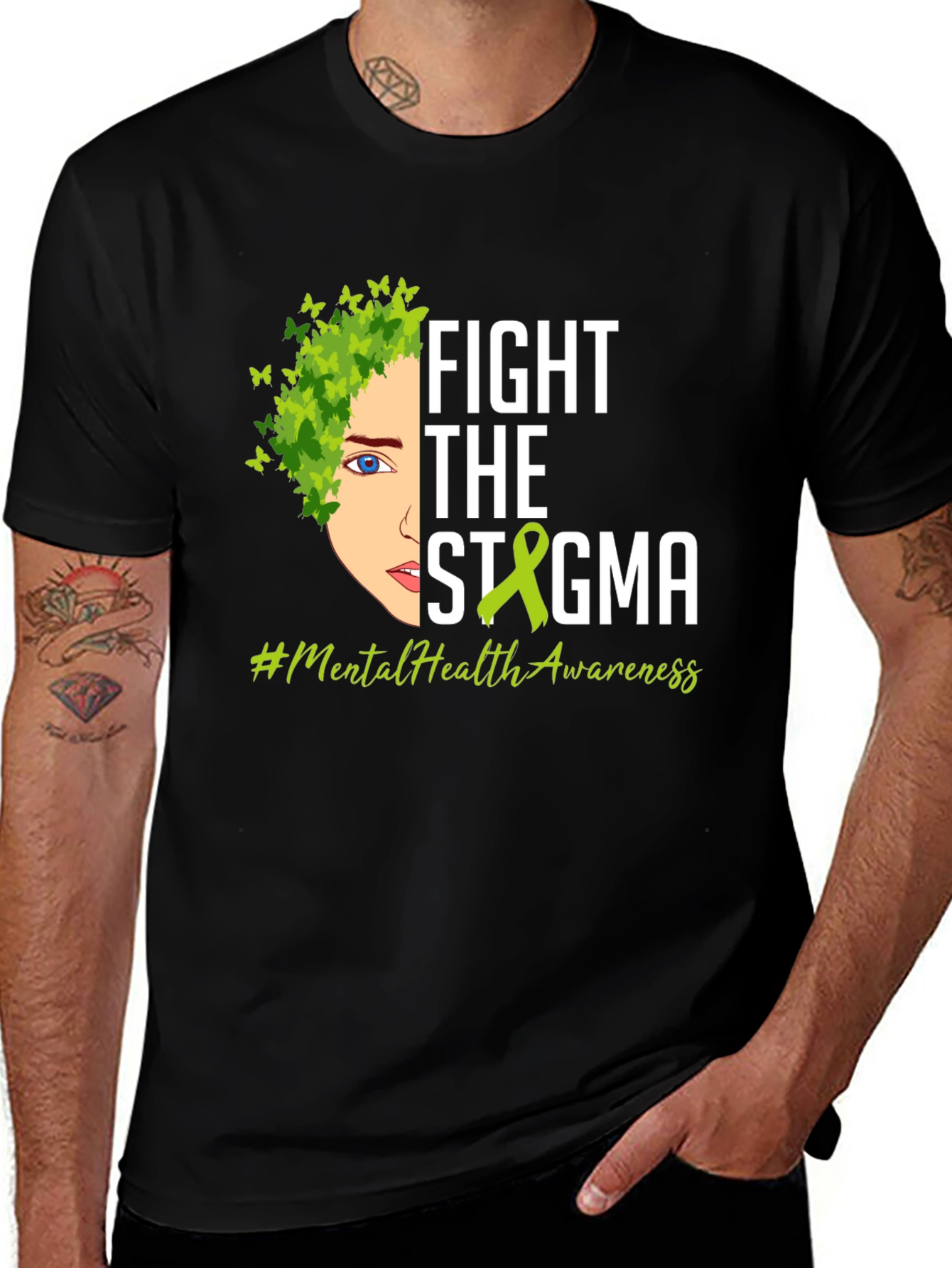 Fight the Stigma Mental Health Awareness T-Shirt