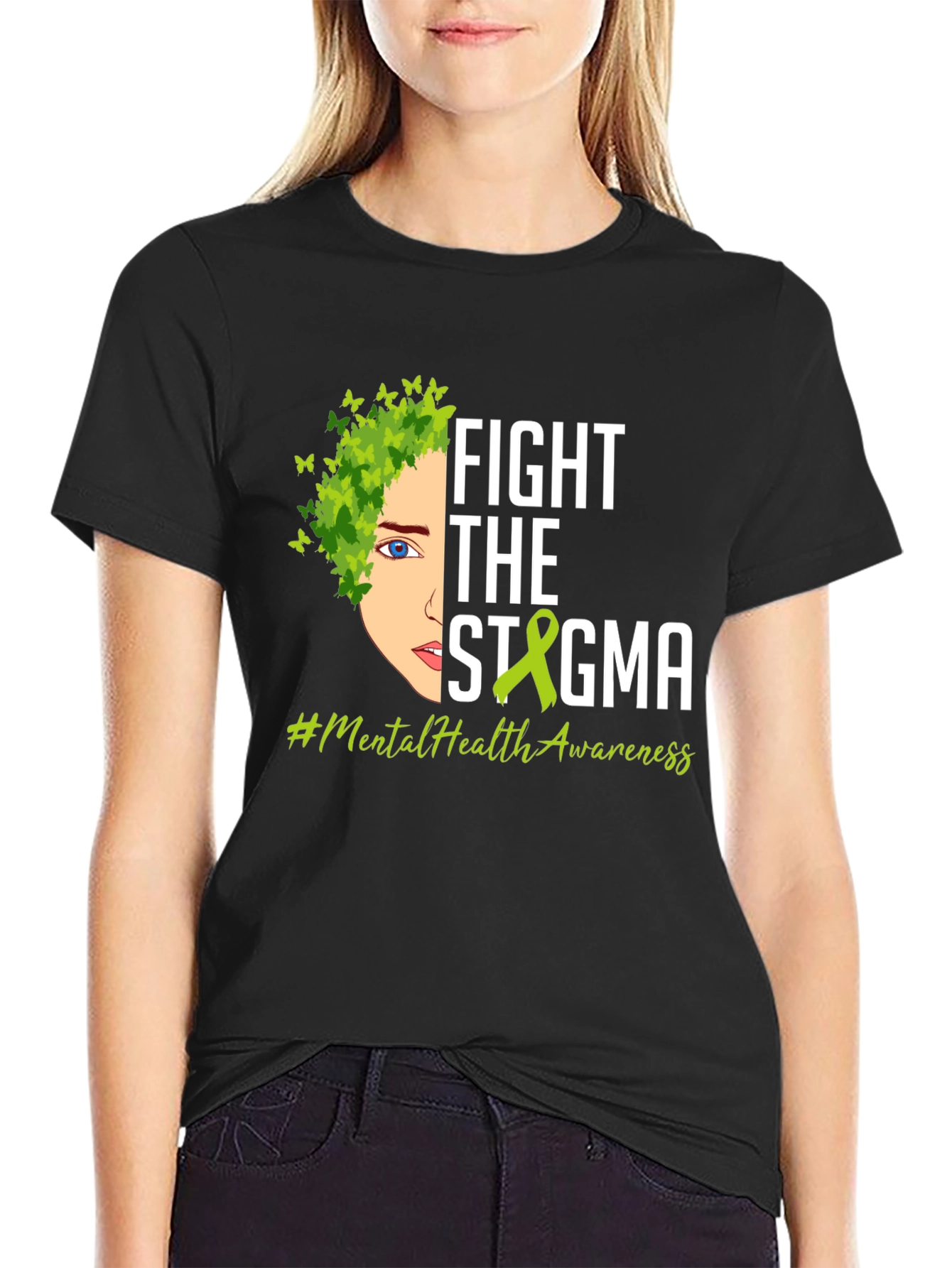 Fight the Stigma Mental Health Awareness T-Shirt