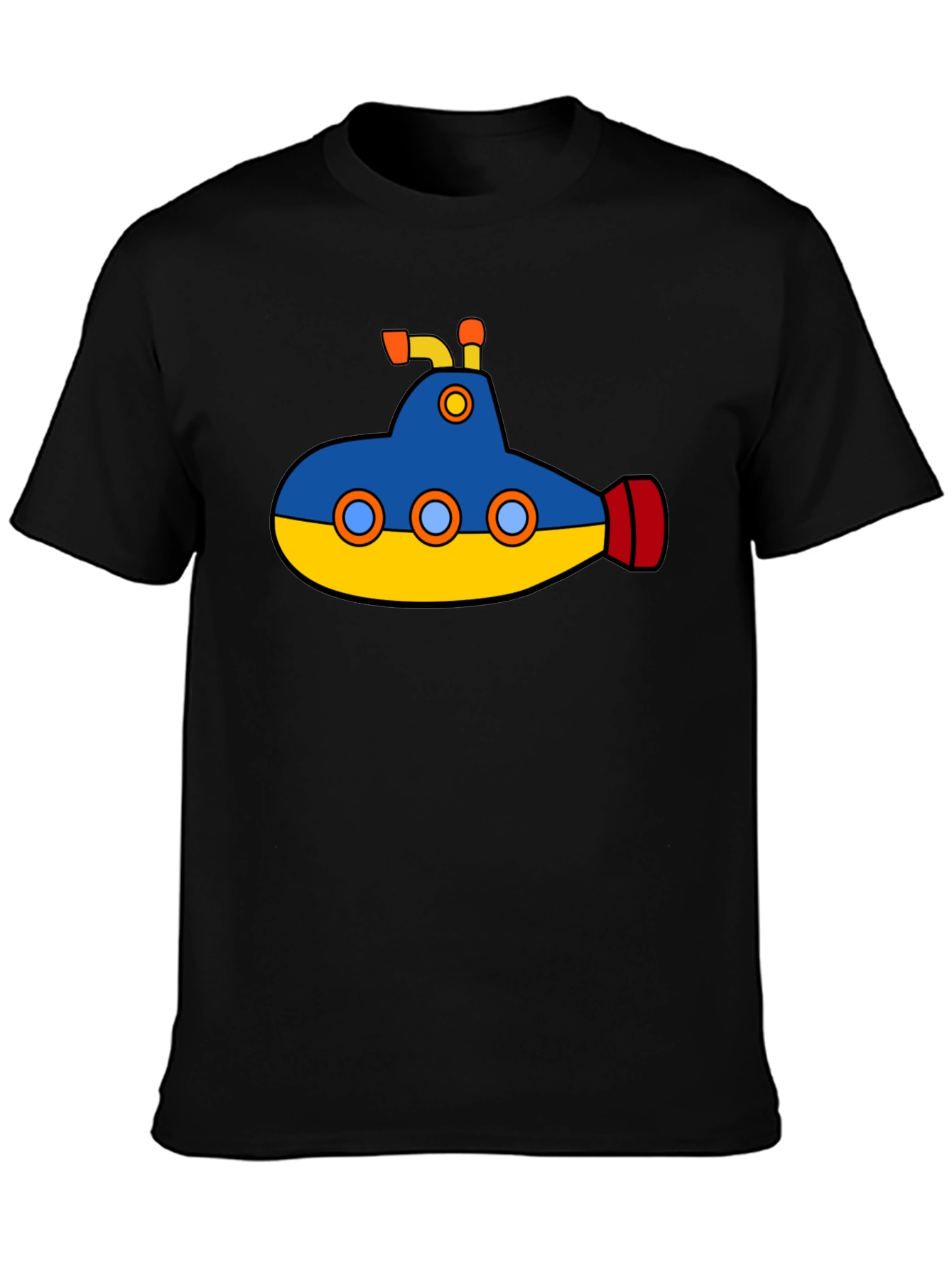 Cartoon Submarine Graphic T-Shirt