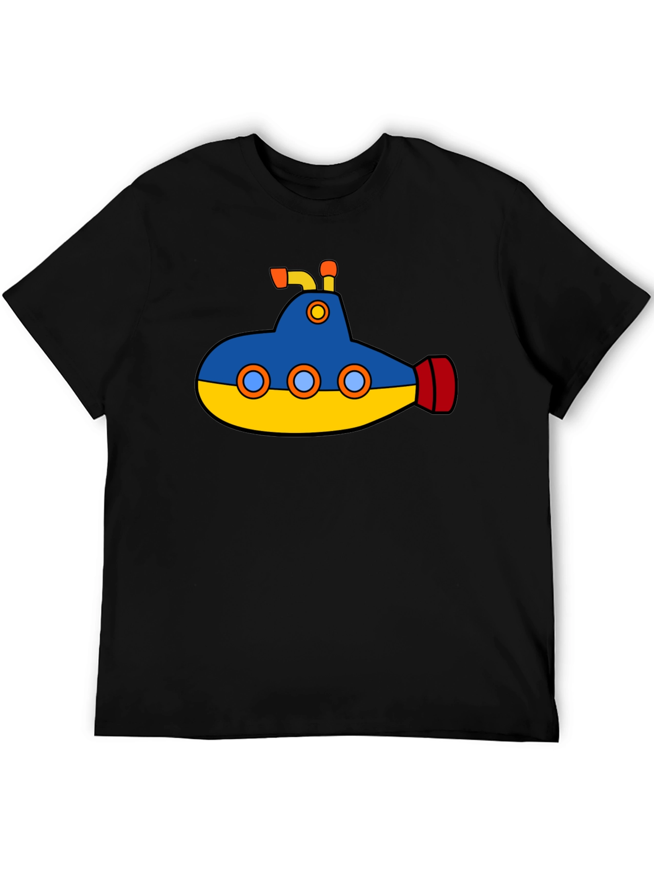 Cartoon Submarine Graphic T-Shirt