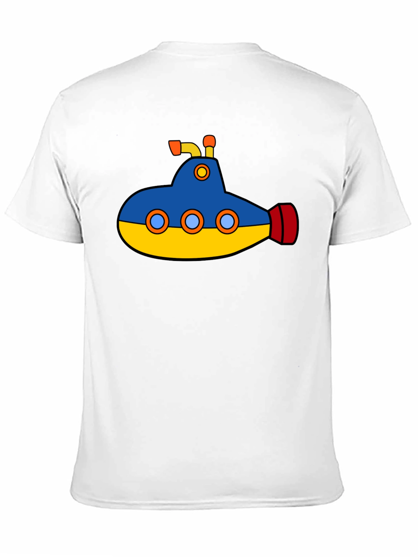 Cartoon Submarine Graphic T-Shirt