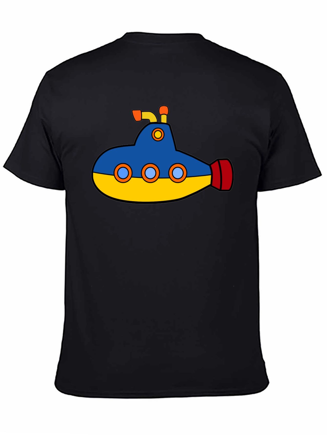 Cartoon Submarine Graphic T-Shirt