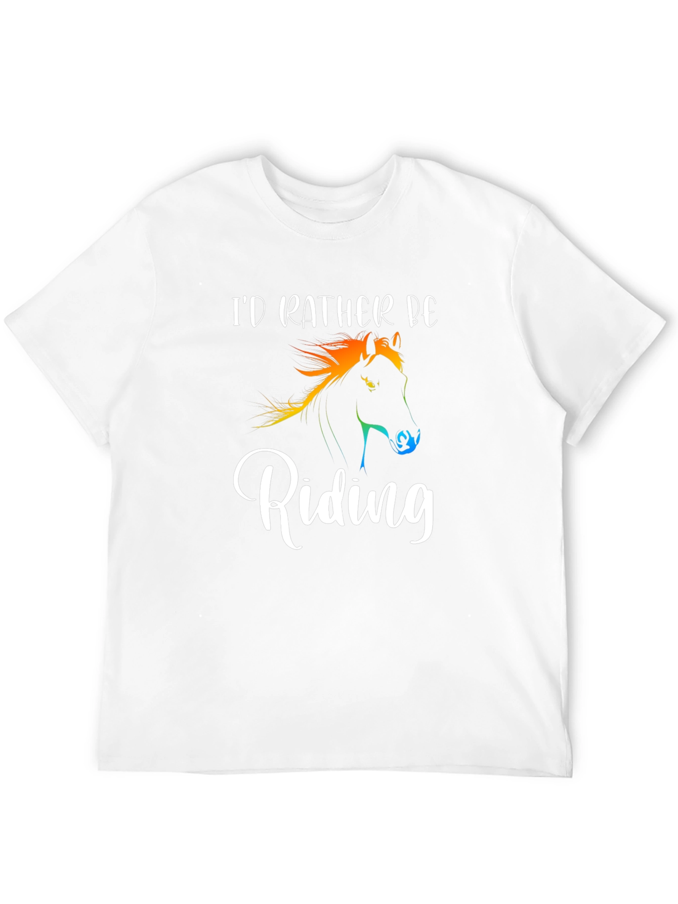 Id Rather Be Riding T-Shirt Horse Lover Gift