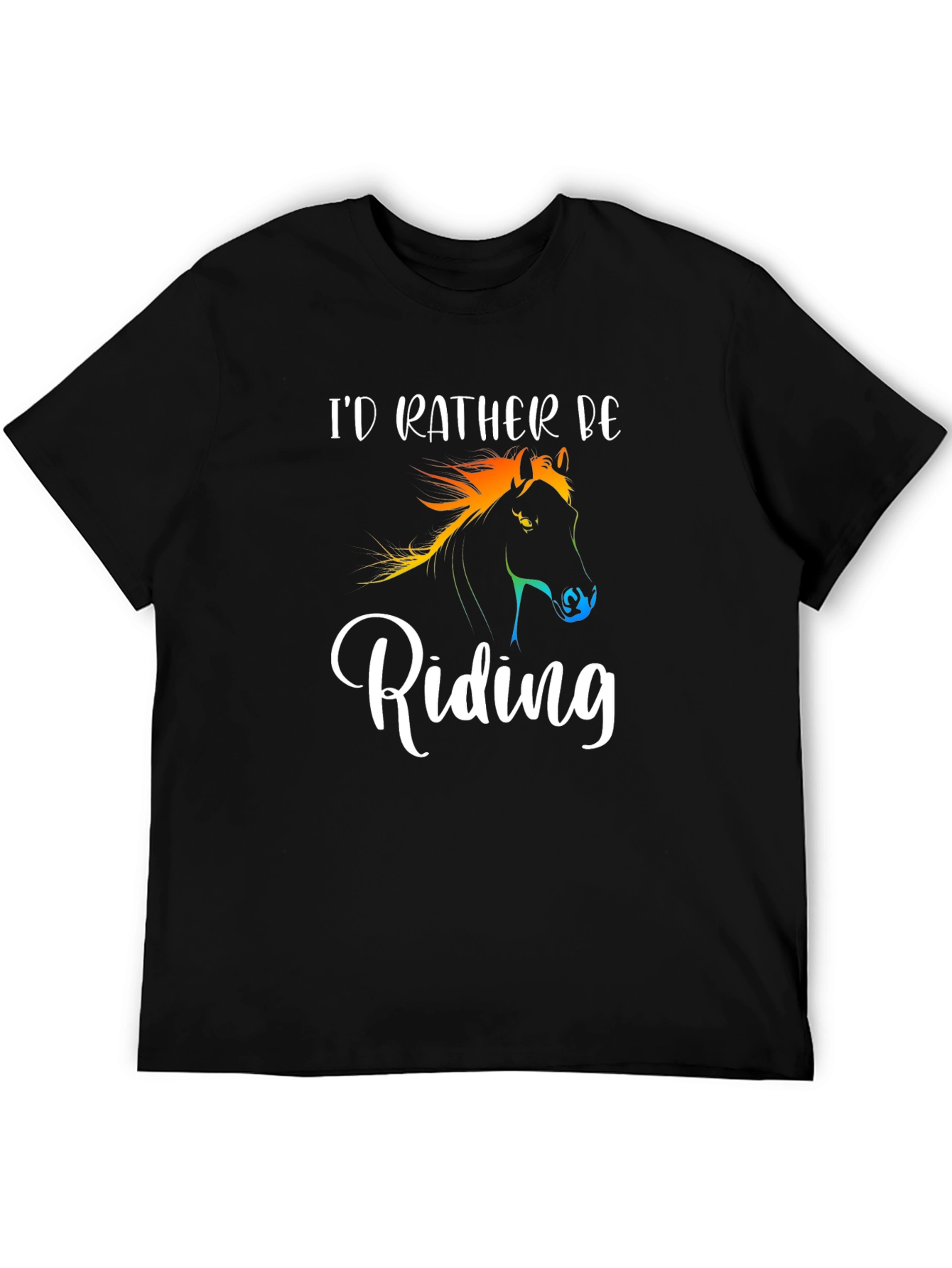 Id Rather Be Riding T-Shirt Horse Lover Gift