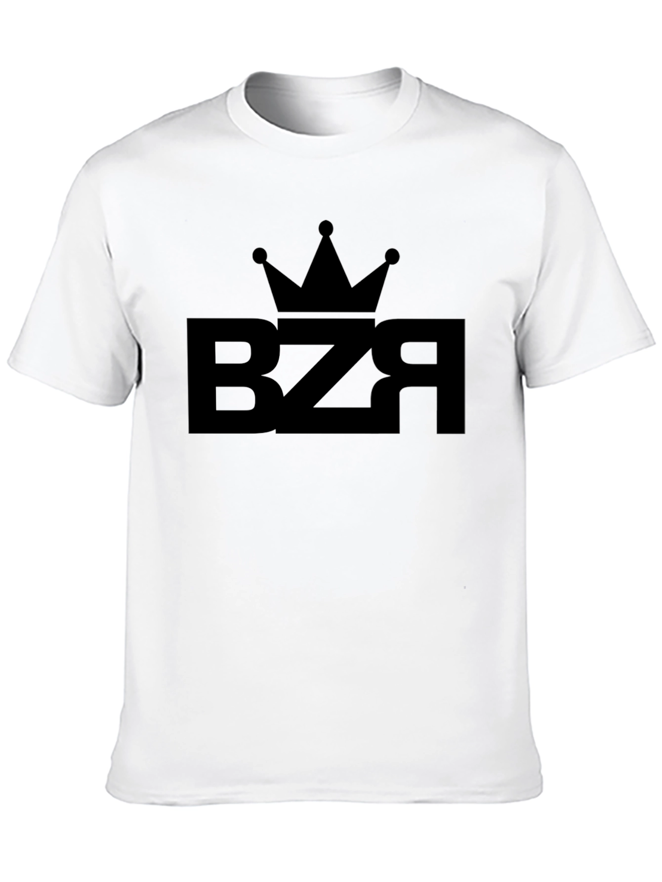 BZR Crown Graphic Tee - Black Cotton Blend