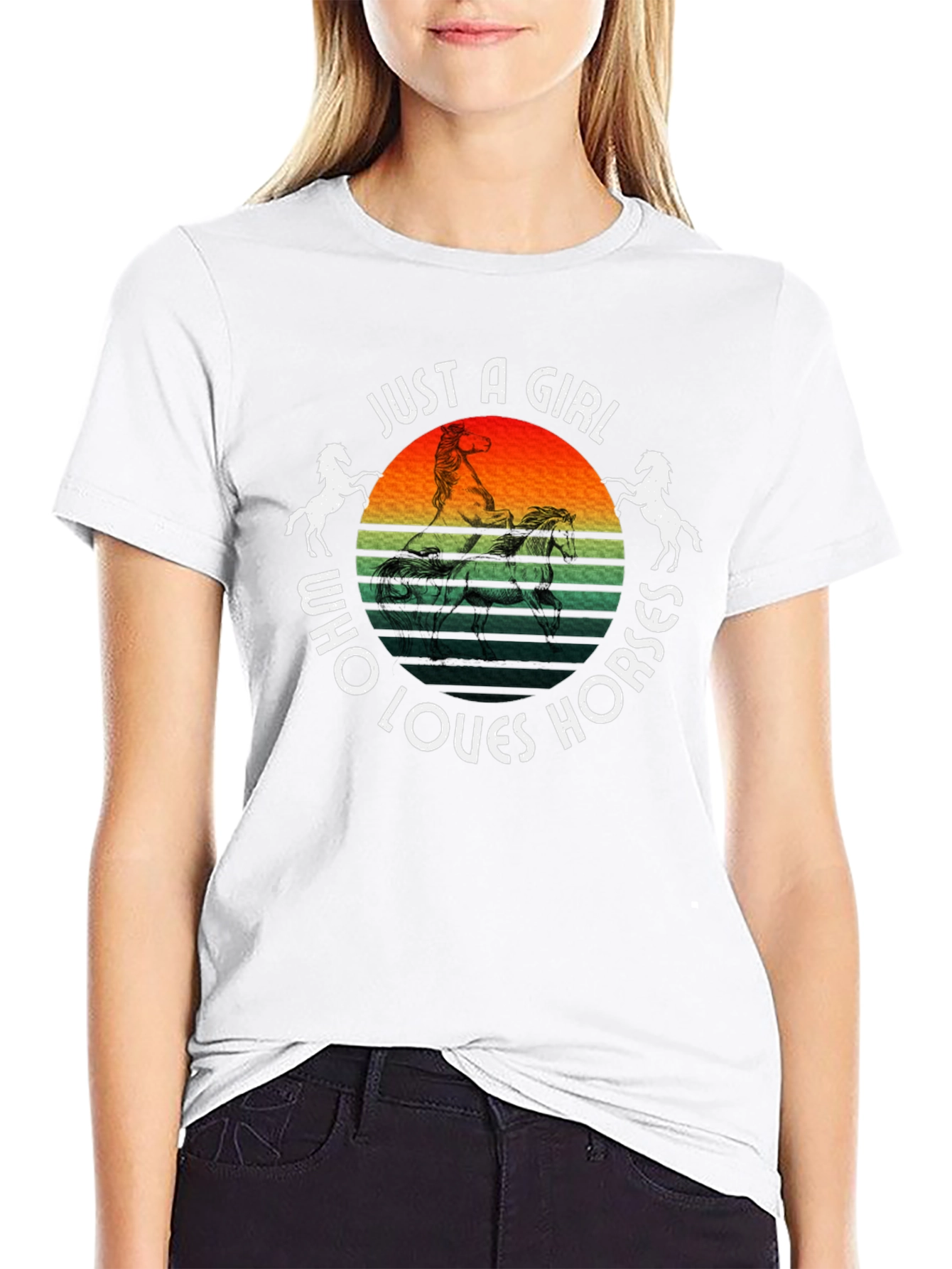 Just A Girl Who Loves Horses T-Shirt