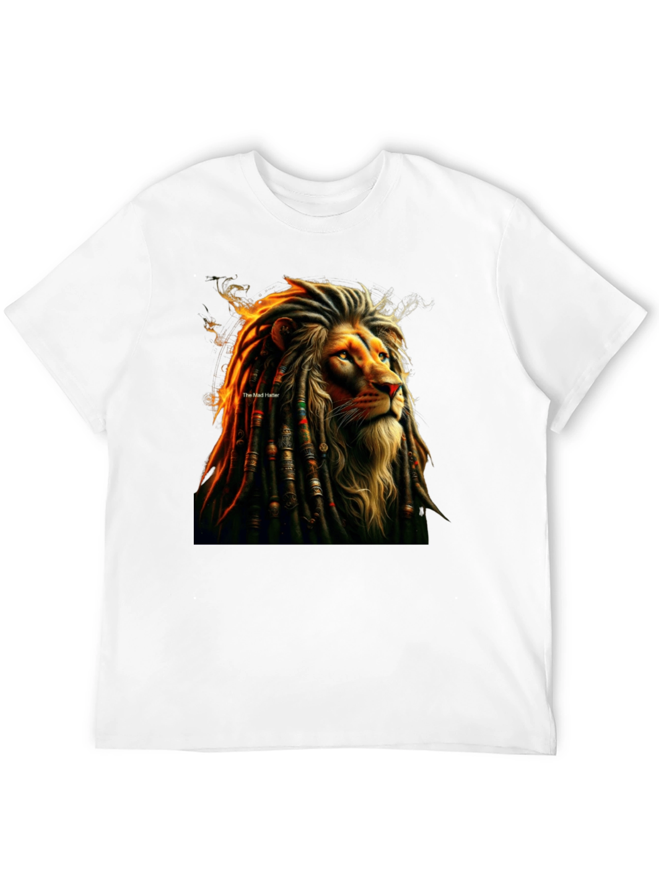 Lion Dreadlocks Graphic Tee - Reggae Inspired T-Shirt