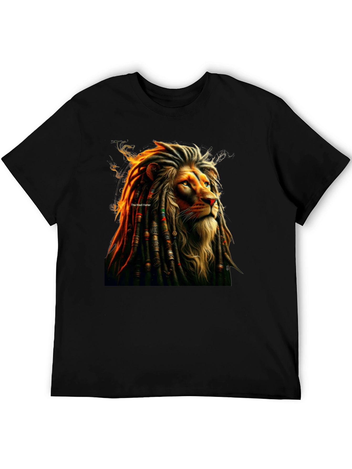 Lion Dreadlocks Graphic Tee - Reggae Inspired T-Shirt