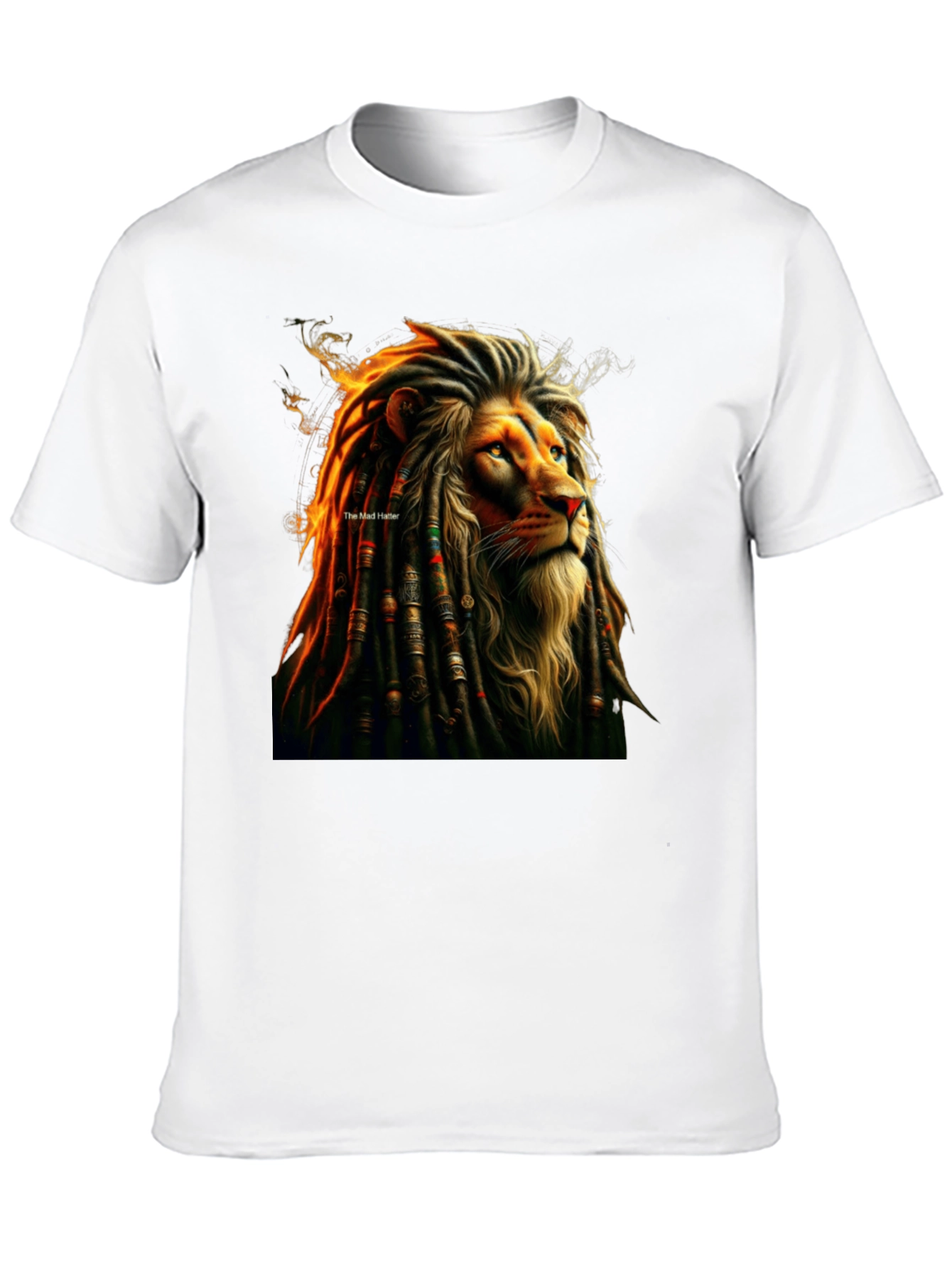 Lion Dreadlocks Graphic Tee - Reggae Inspired T-Shirt